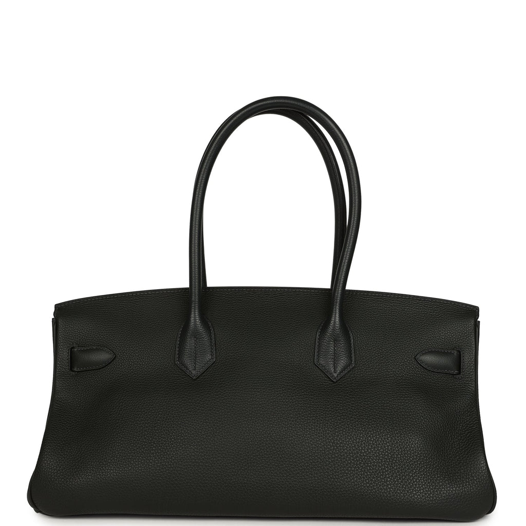 Hermes Shoulder Birkin 42 JPG Vert Fonce Togo Palladium Hardware