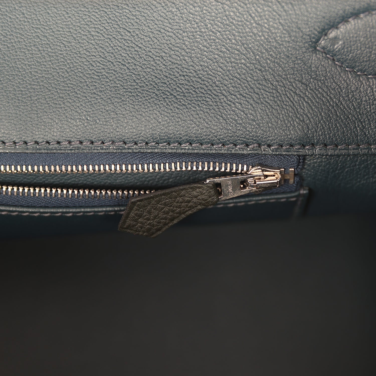 Hermes Shoulder Birkin 42 JPG Vert Fonce Togo Palladium Hardware
