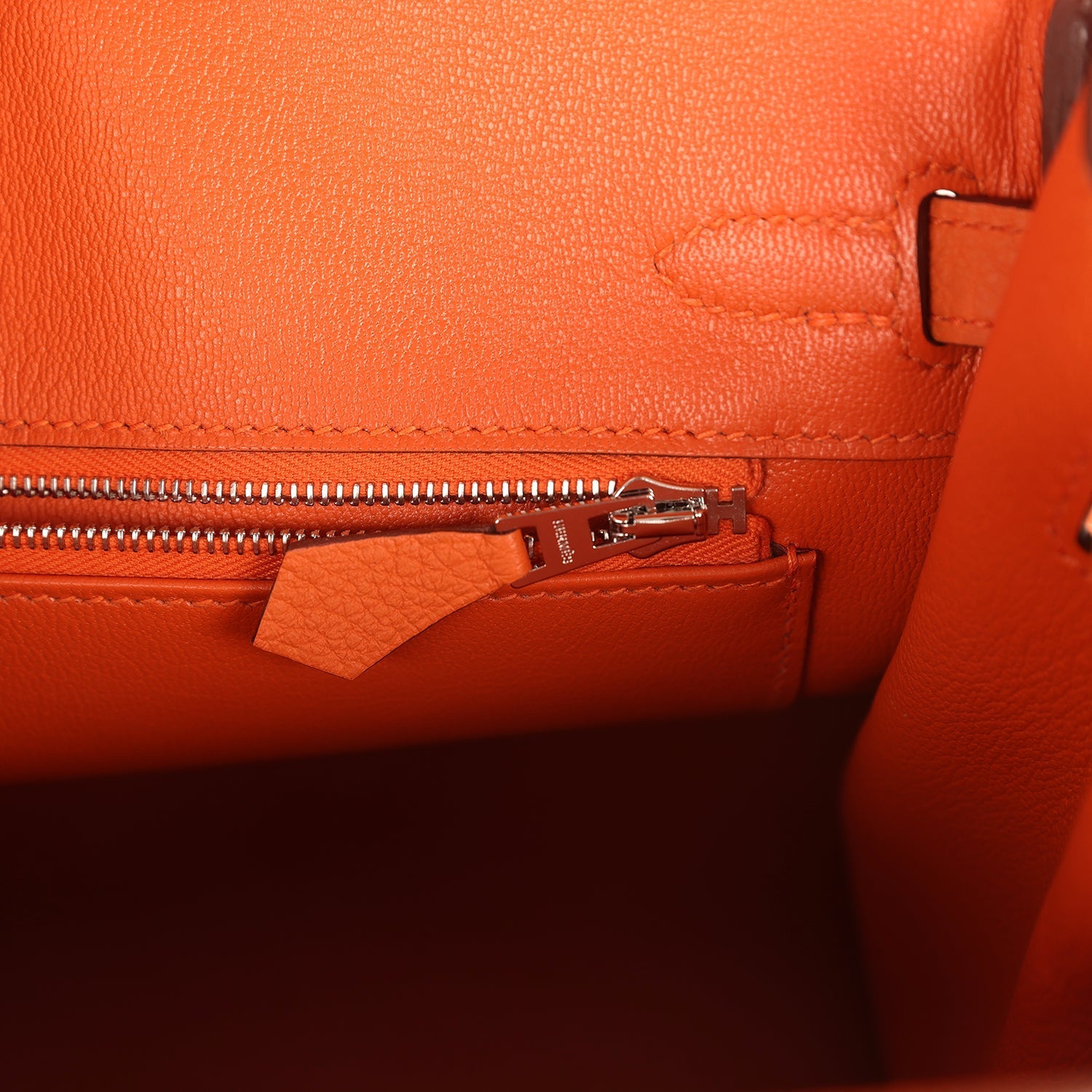 Hermes Birkin 25 Orange Togo Palladium Hardware