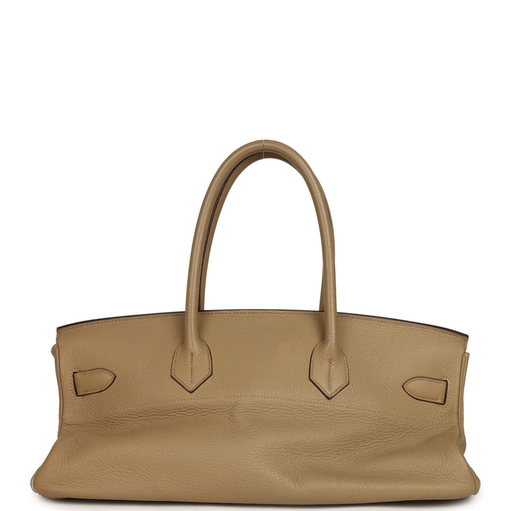 New Hermes Shoulder Birkin 42 JPG Poussiere Clemence Palladium Hardware
