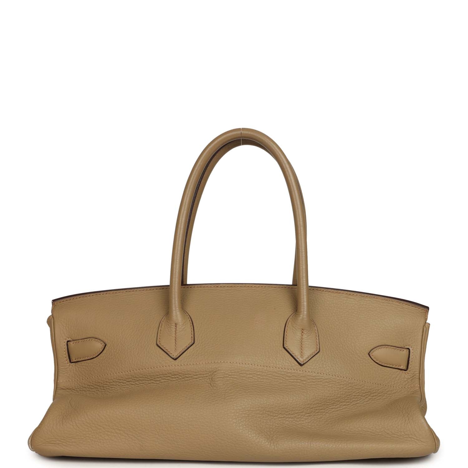 New Hermes Shoulder Birkin 42 JPG Poussiere Clemence Palladium Hardware
