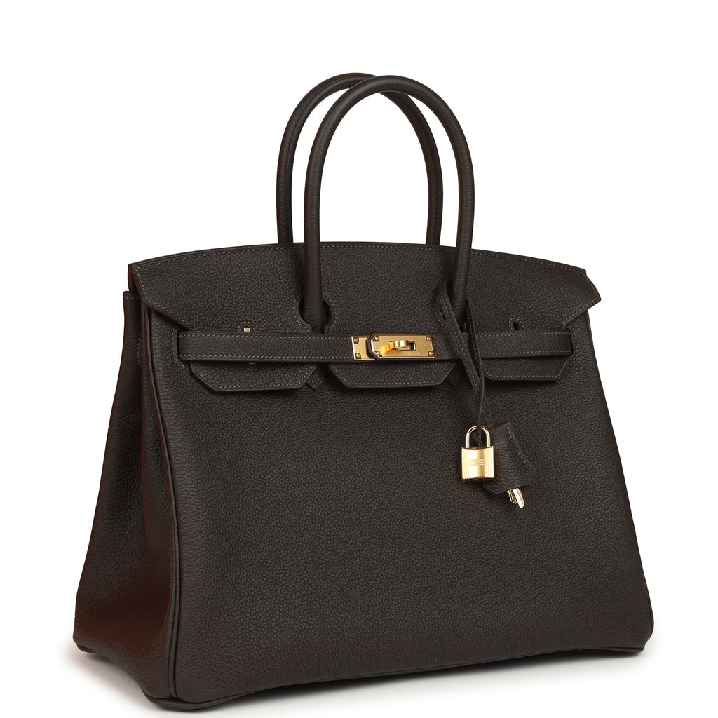 Hermes Birkin 35 Bai-Brun Togo Gold Hardware