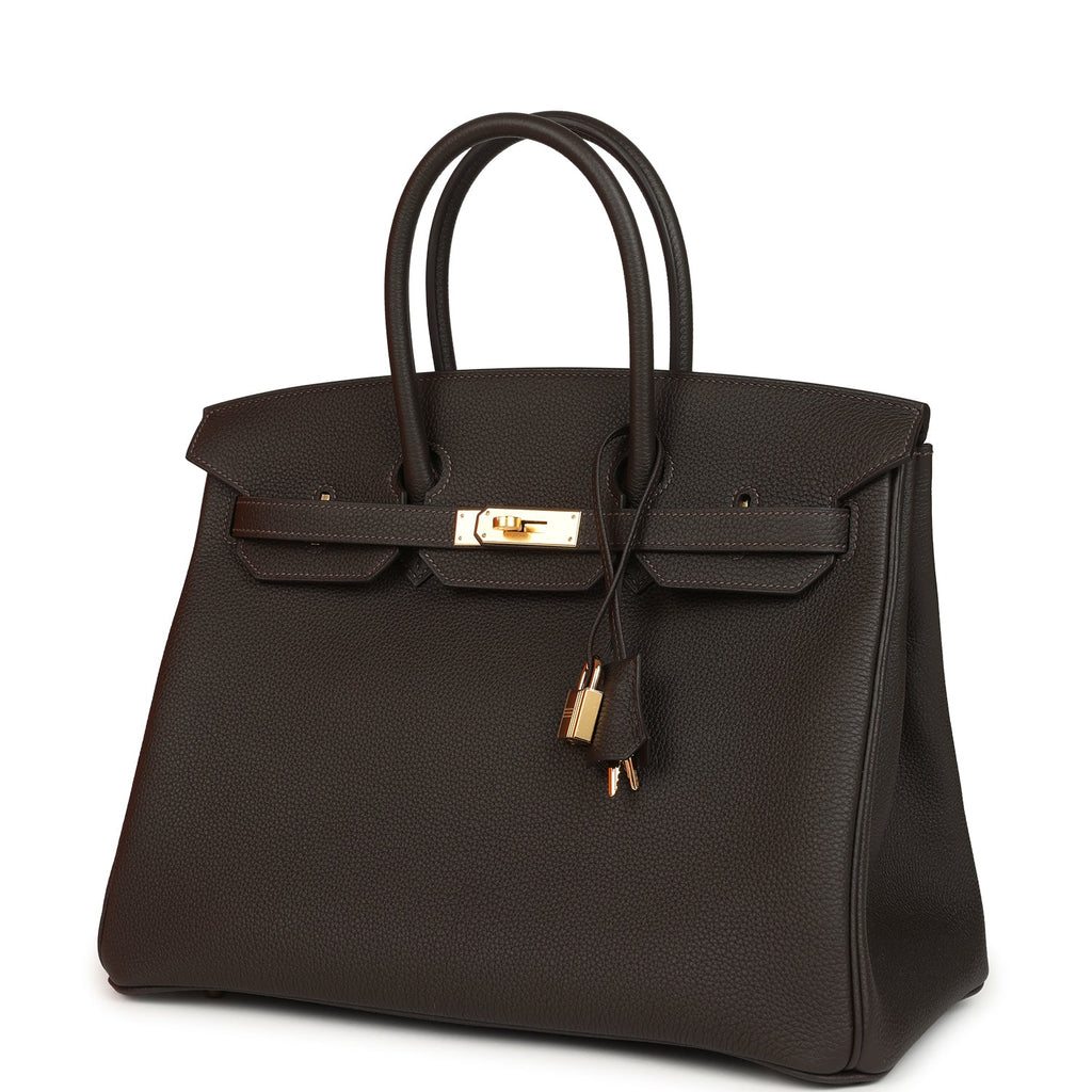 Hermes Birkin 35 Bai-Brun Togo Gold Hardware