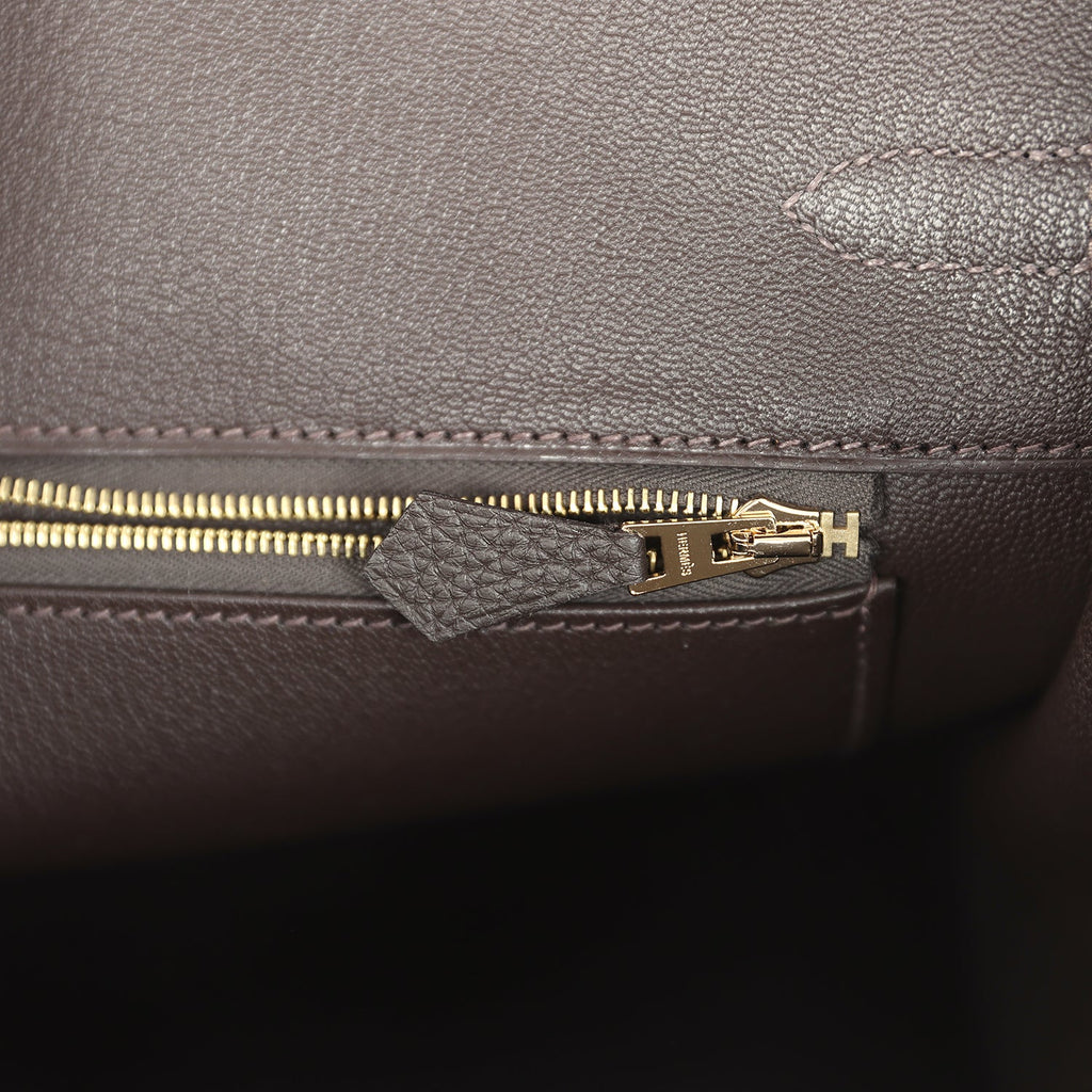 Hermes Birkin 35 Bai-Brun Togo Gold Hardware