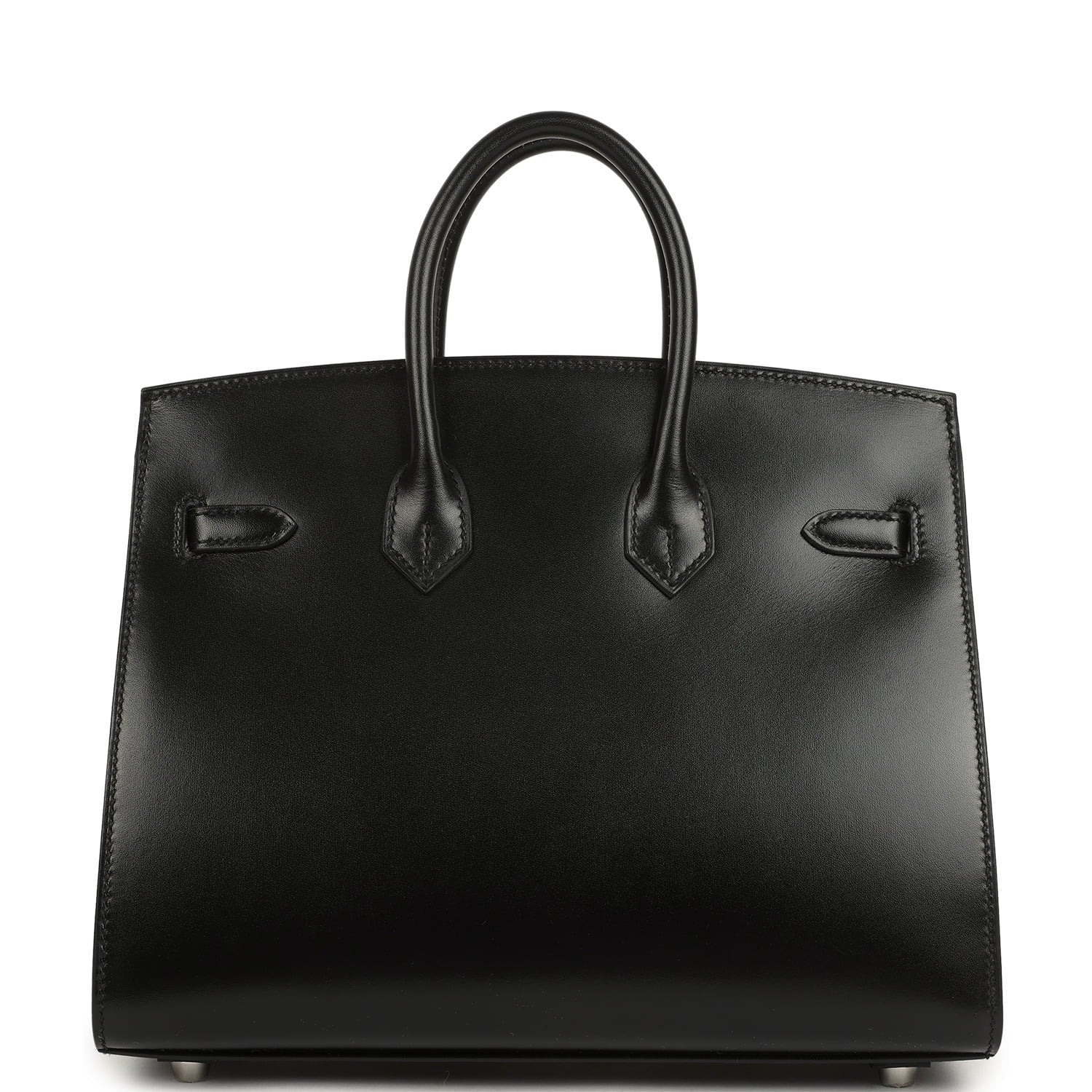 Hermes Birkin Sellier 25 Black Box Palladium Hardware