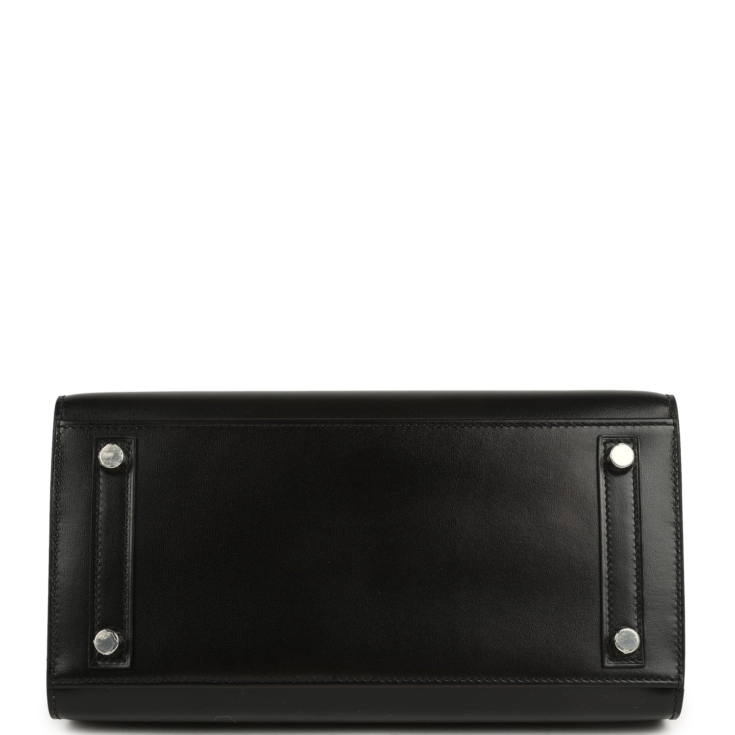Hermes Birkin Sellier 25 Black Box Palladium Hardware
