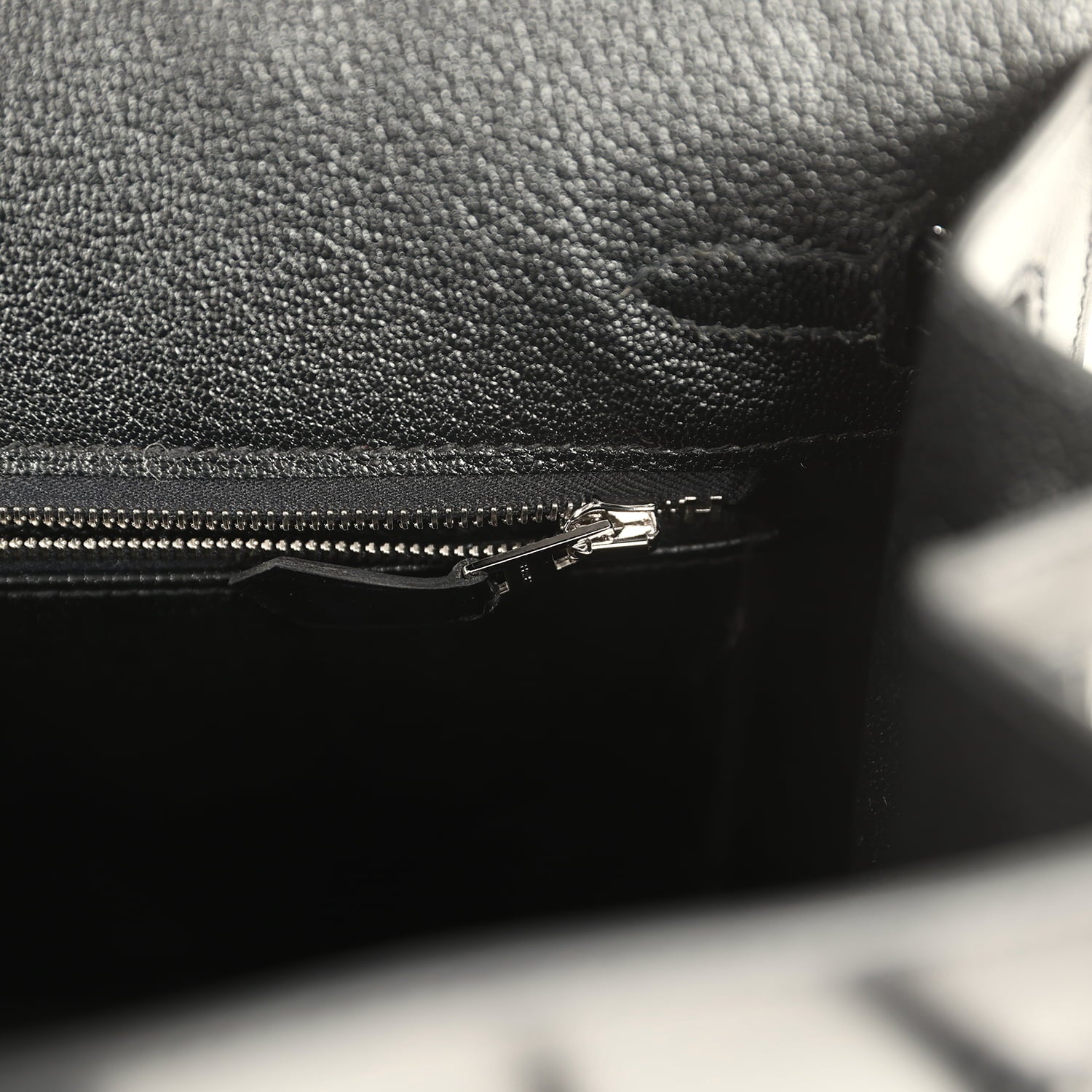 Hermes Birkin Sellier 25 Black Box Palladium Hardware