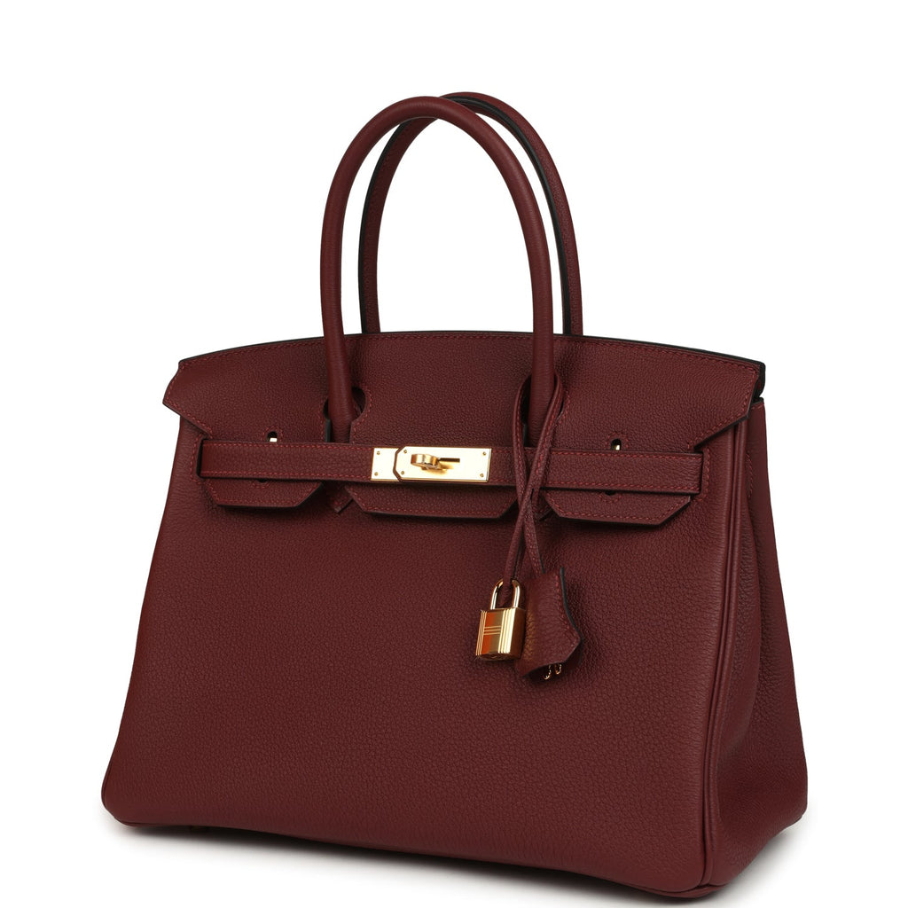 Hermes Birkin 30 Rouge H Togo Gold Hardware