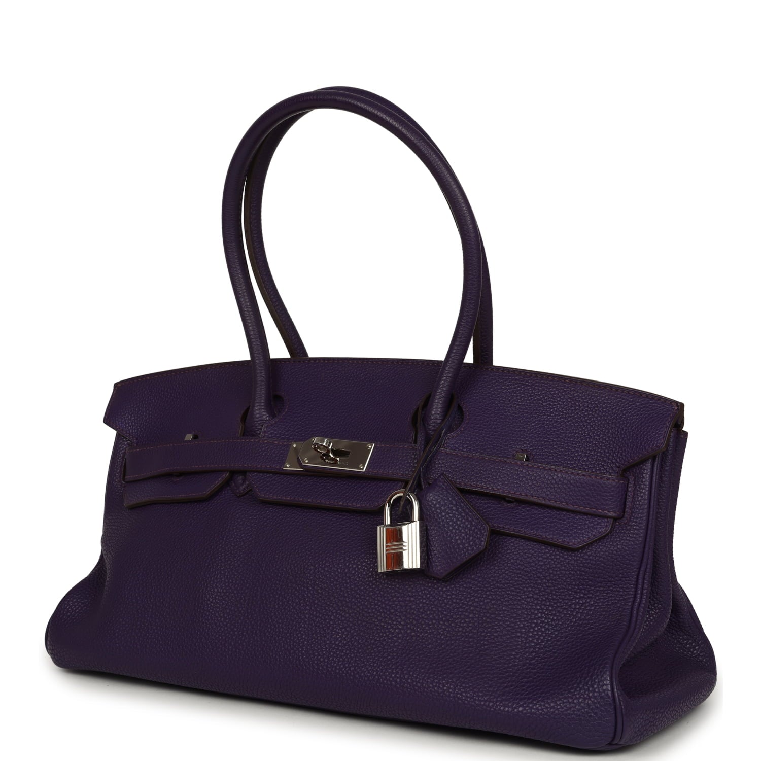 Vintage Hermes Shoulder Birkin 42 JPG Iris Togo Palladium Hardware