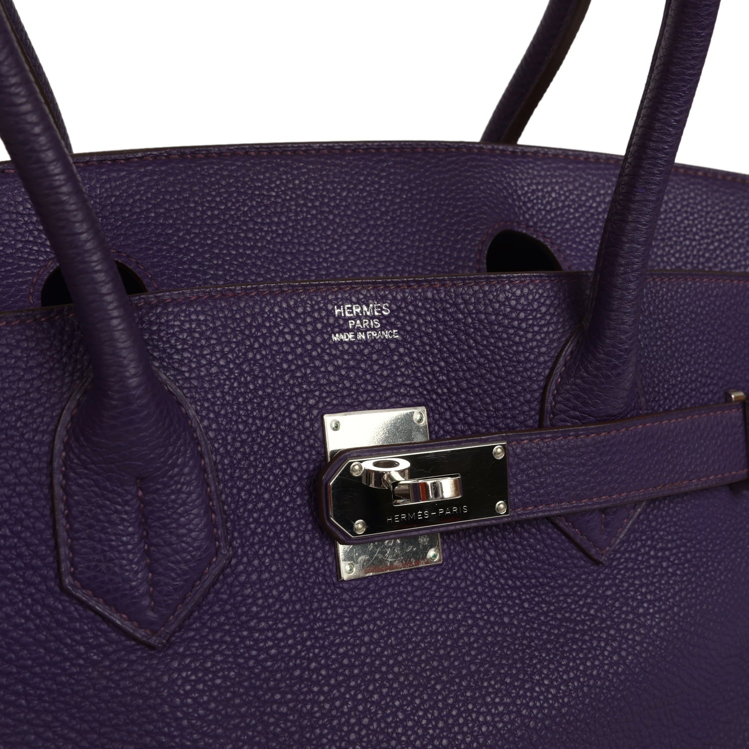 Vintage Hermes Shoulder Birkin 42 JPG Iris Togo Palladium Hardware