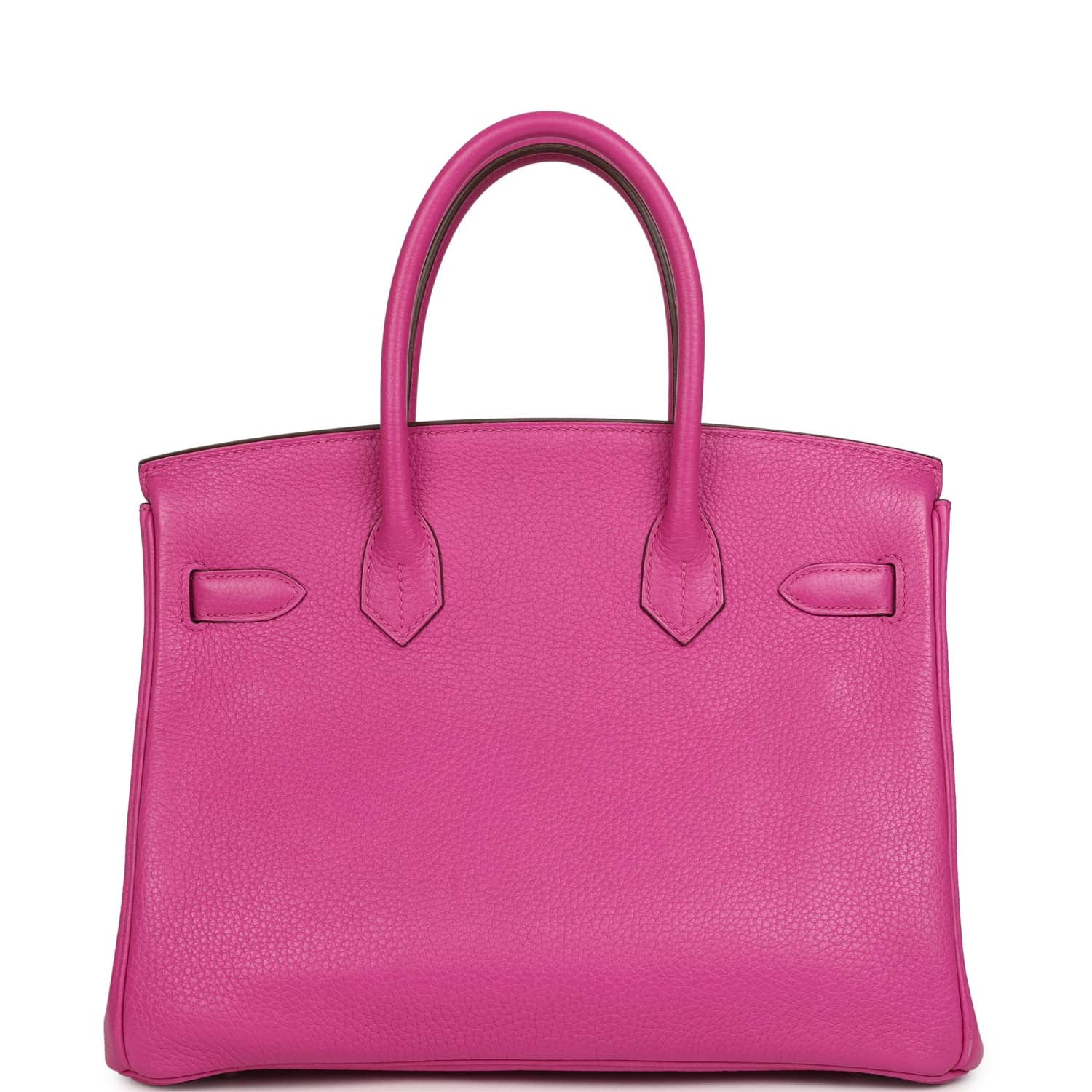 Pre-owned Hermes Birkin 30 Magnolia Clemence Palladium Hardware