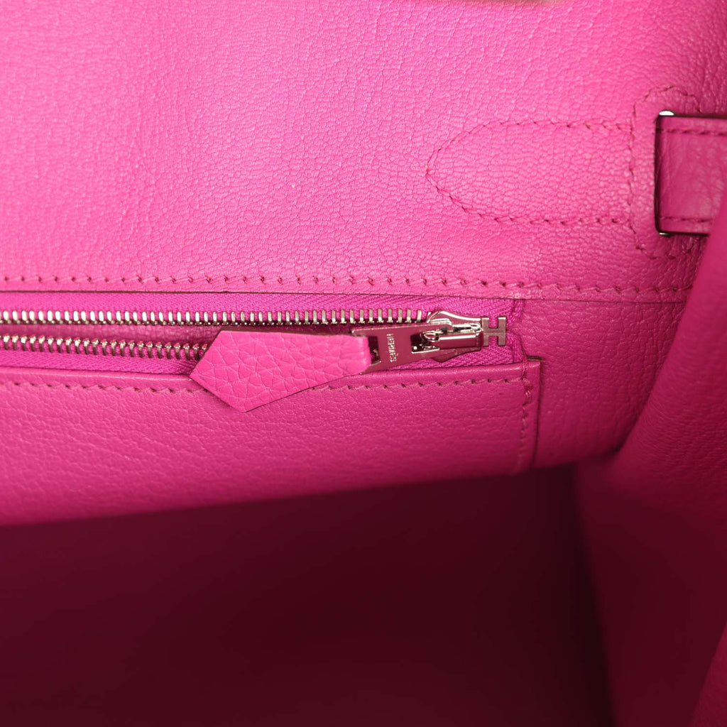 New Hermes Birkin 30 Magnolia Clemence Palladium Hardware