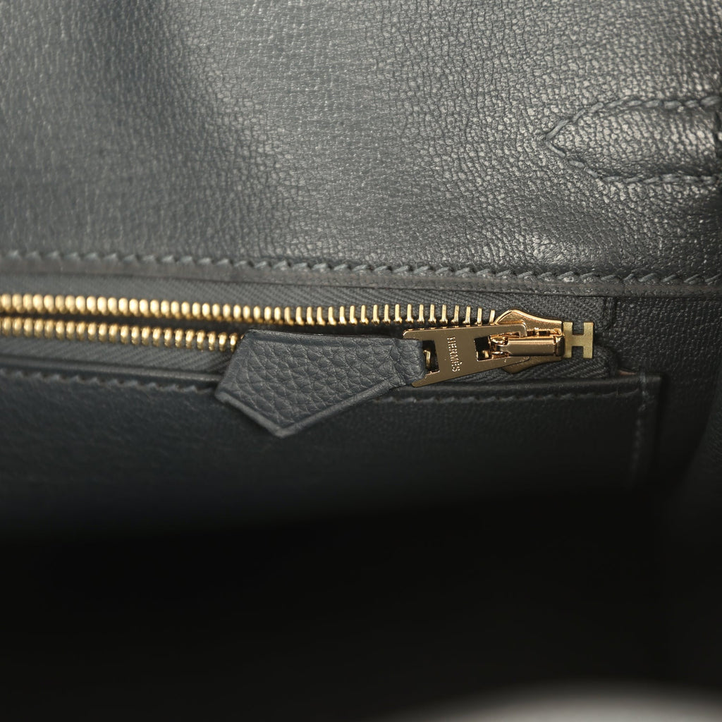 Hermes Birkin 25 Gris Misty Togo Gold Hardware