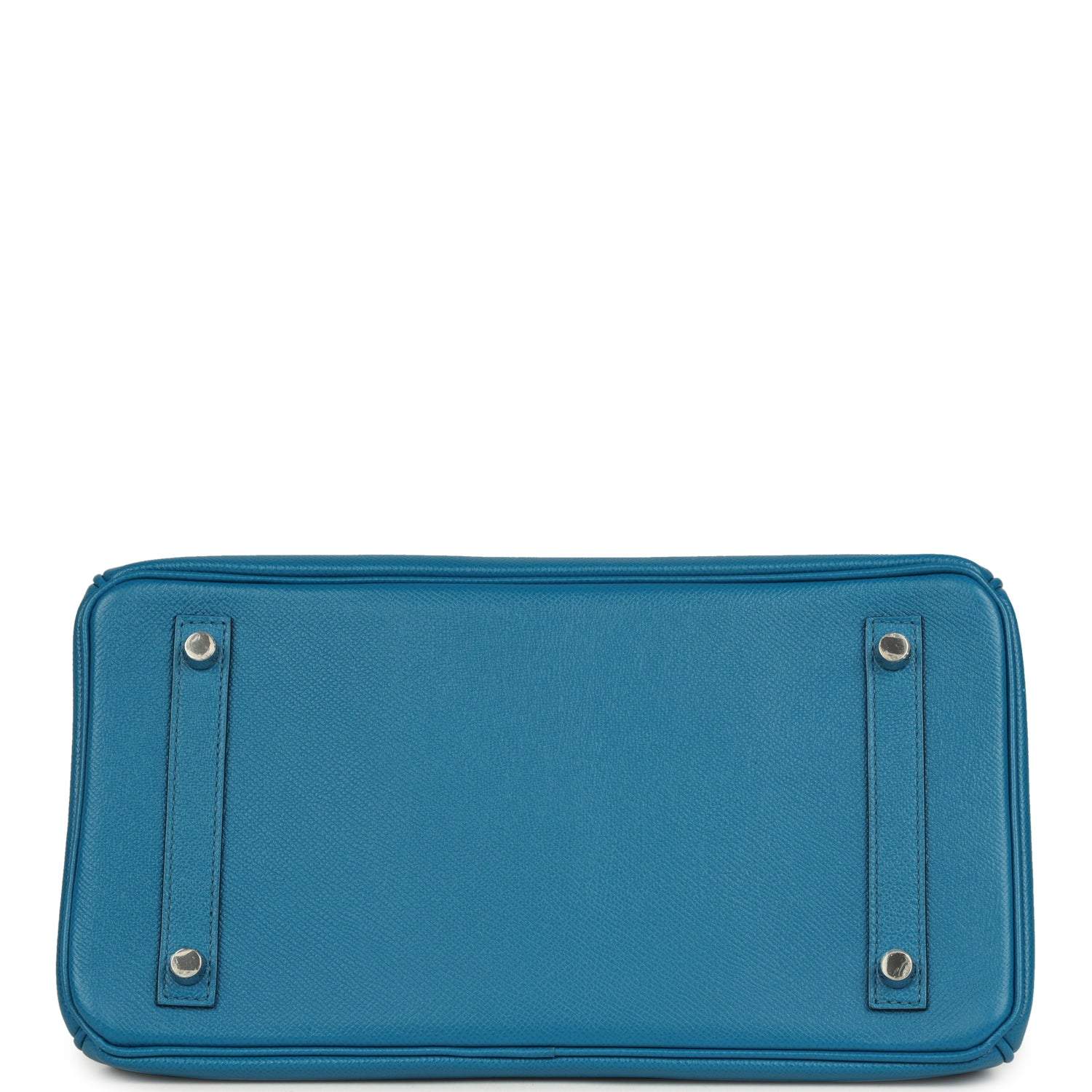 Pre-owned Hermes Birkin 30 Bleu Izmir Epsom Palladium Hardware