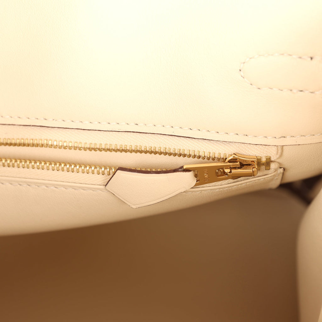 Hermes Birkin 25 Nata Swift Gold Hardware
