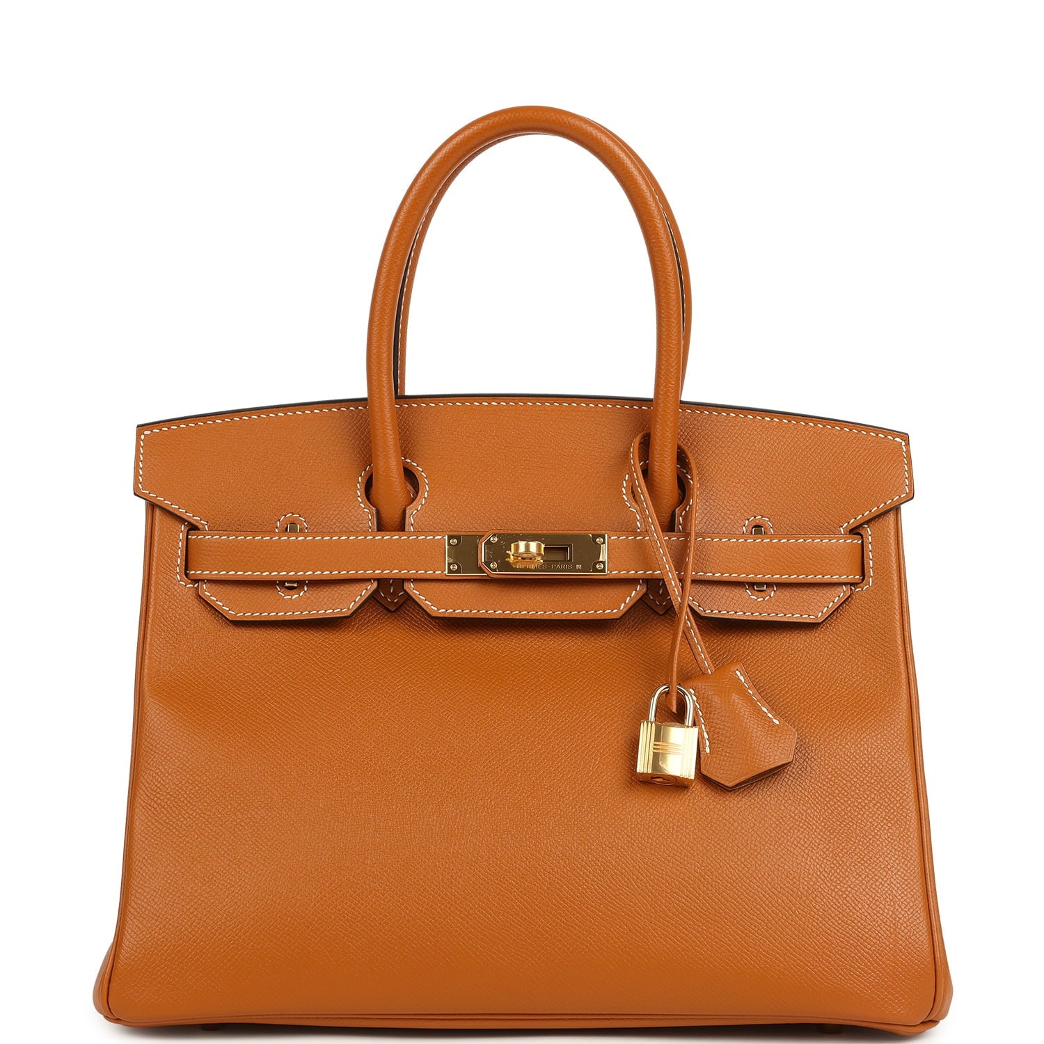 Pre-owned Hermes Birkin 30 Toffee Epsom Gold Hardware
