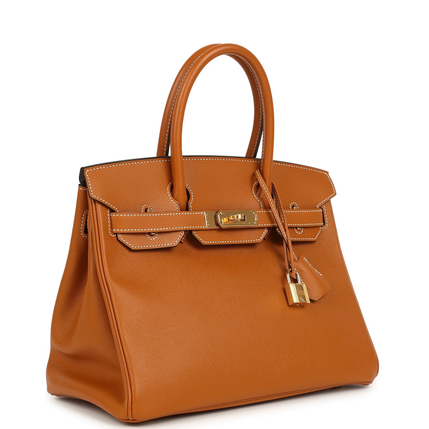 Pre-owned Hermes Birkin 30 Toffee Epsom Gold Hardware