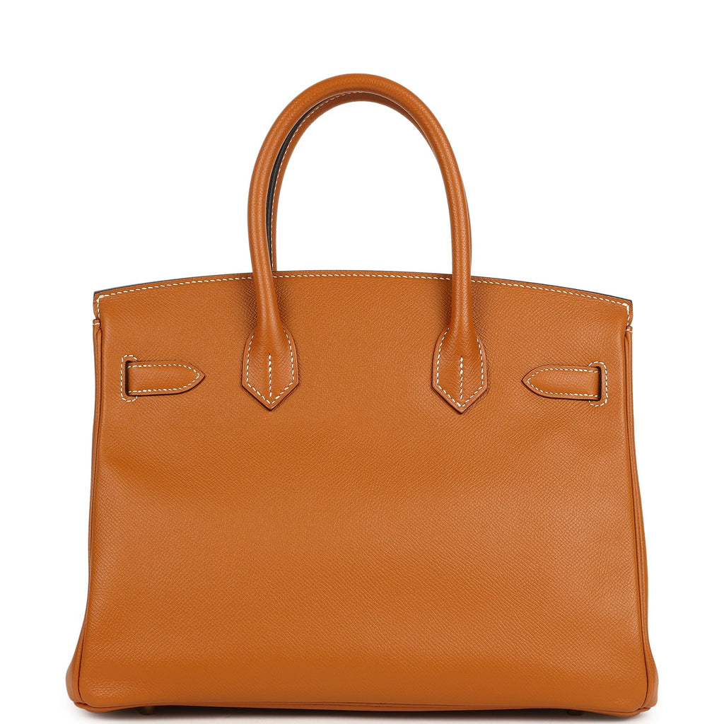 Pre-owned Hermes Birkin 30 Toffee Epsom Gold Hardware