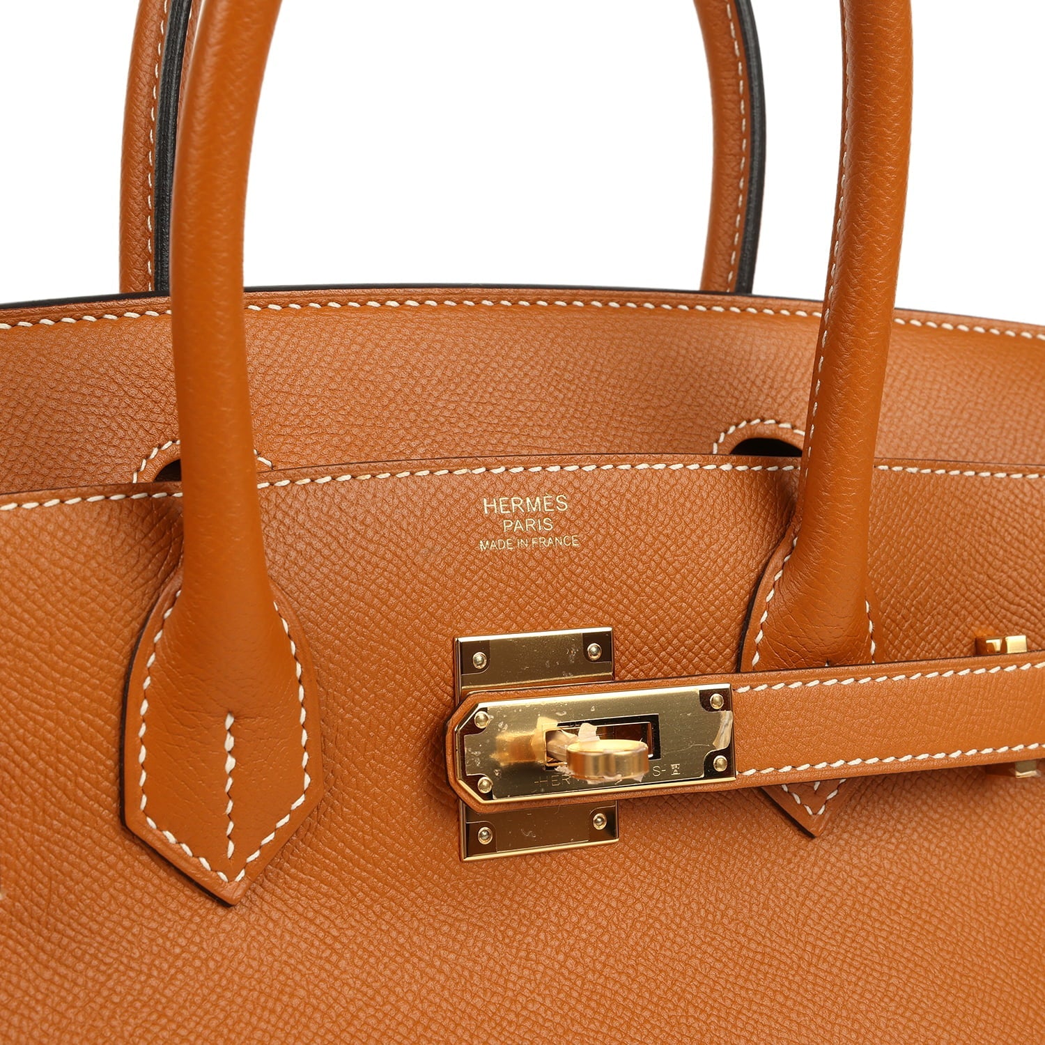 Pre-owned Hermes Birkin 30 Toffee Epsom Gold Hardware