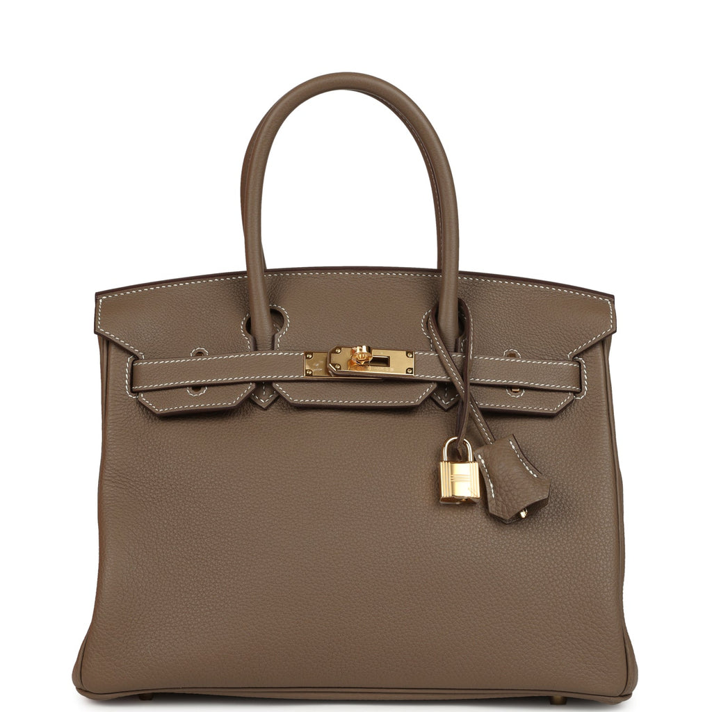 Hermes Birkin 30 Etoupe Togo Gold Hardware
