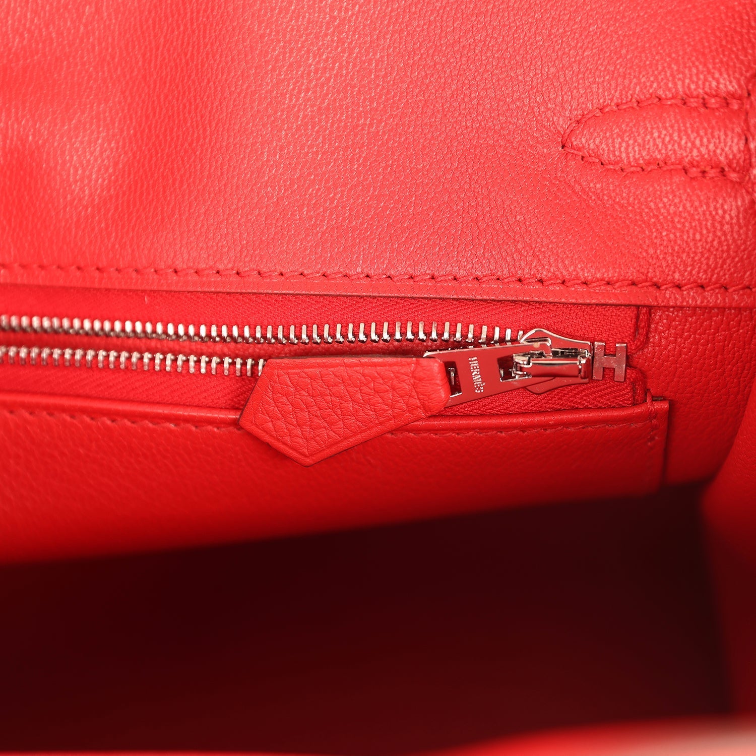 Hermes Birkin 25 Rouge Radieux Togo Palladium Hardware