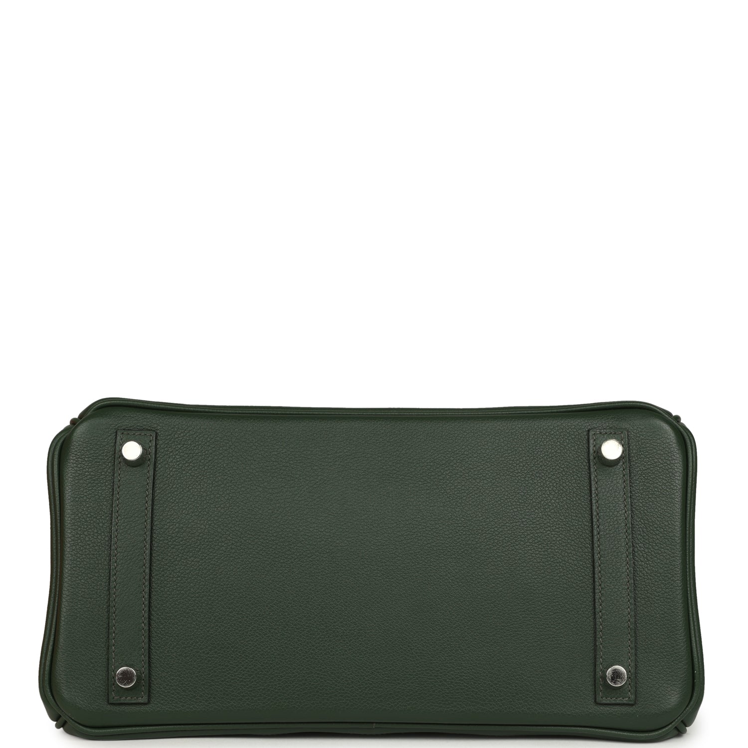 Pre-owned Hermes Birkin Ghillies 30 Vert Fonce Clemence and Vert Anglais Evercolor Palladium Hardware
