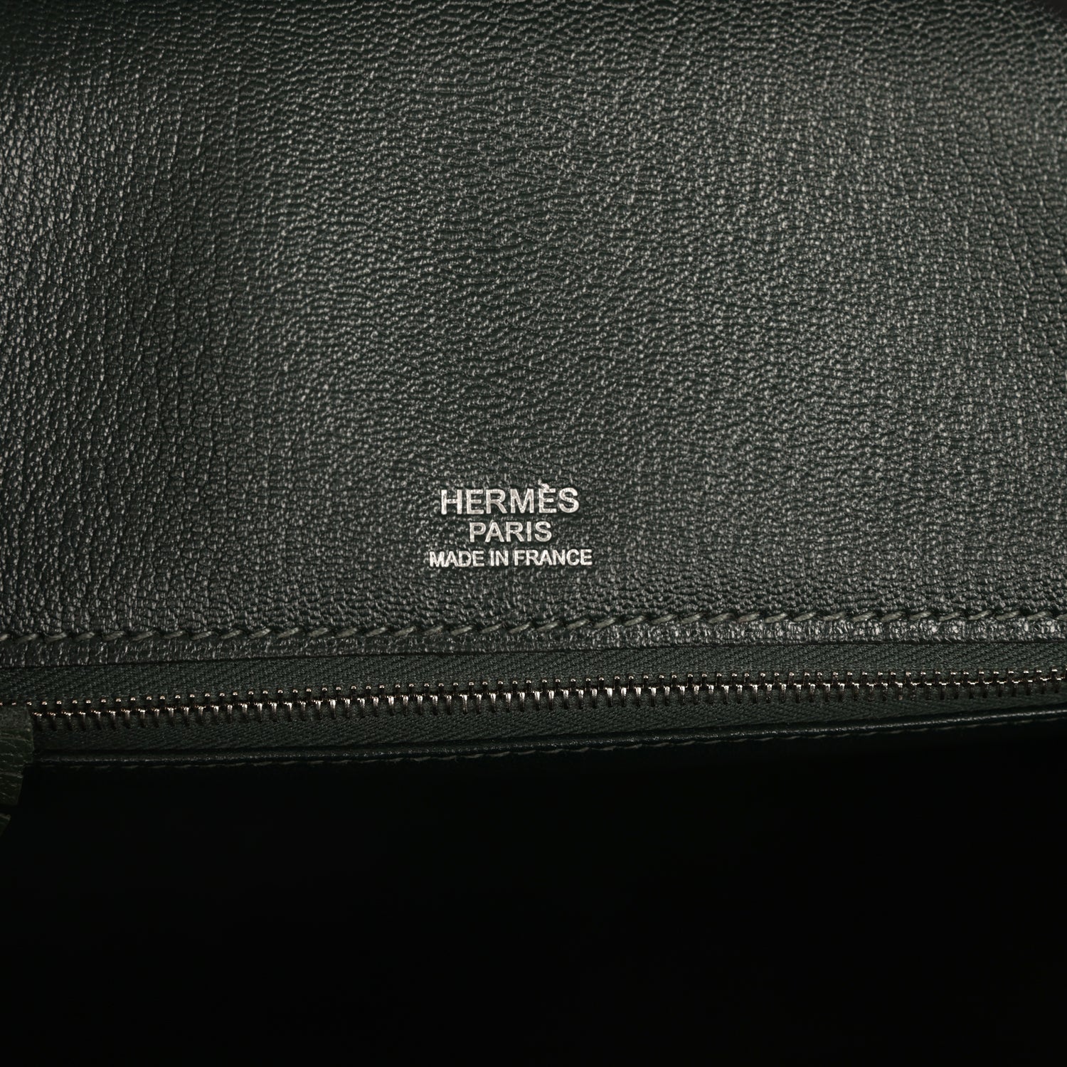 Pre-owned Hermes Birkin Ghillies 30 Vert Fonce Clemence and Vert Anglais Evercolor Palladium Hardware
