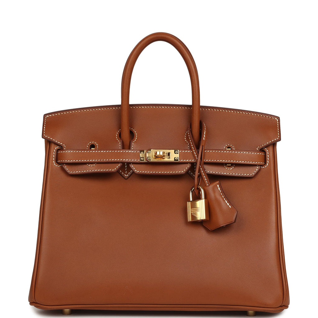 Hermes Birkin 25 Fauve Barenia Gold Hardware