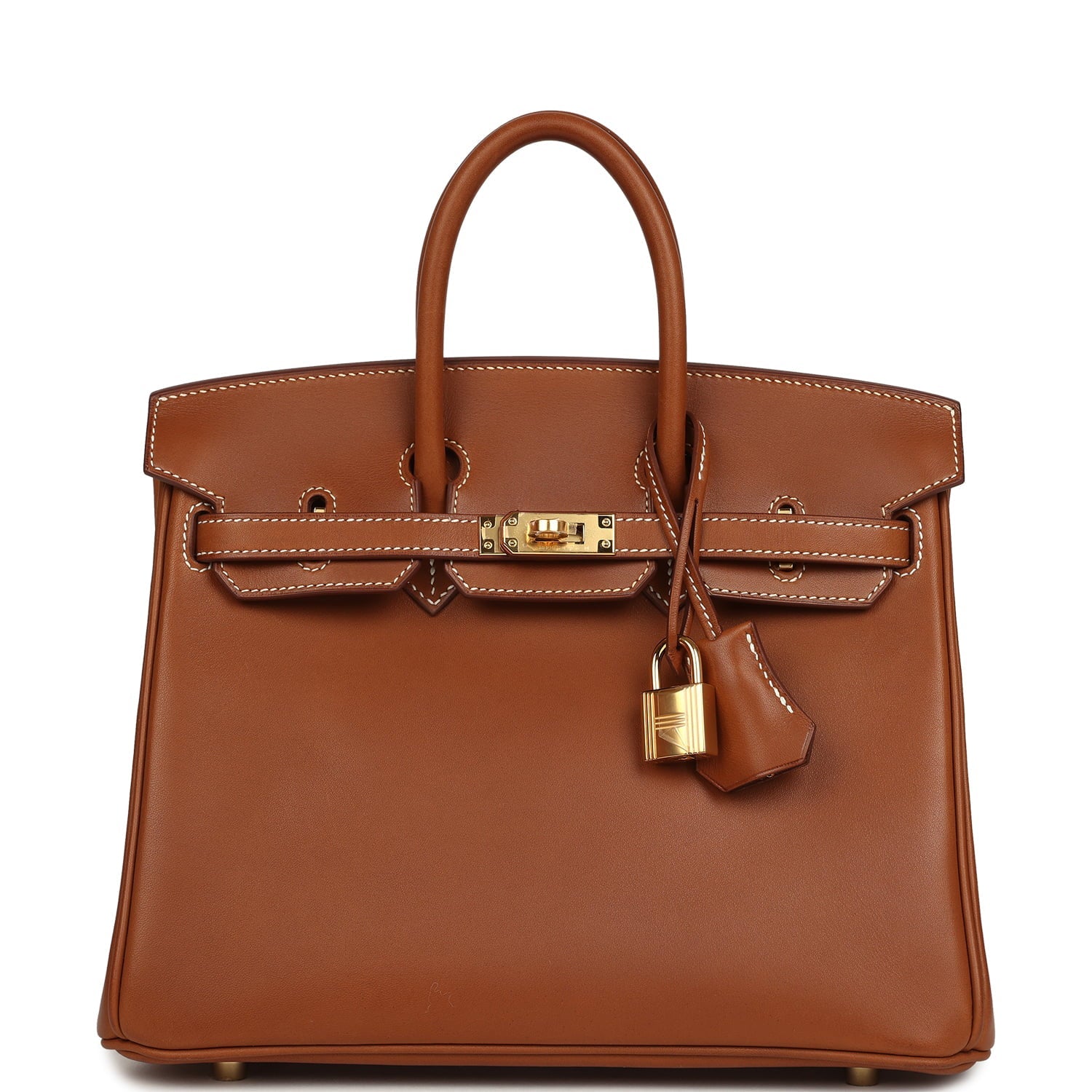 Hermes Birkin 25 Fauve Barenia Gold Hardware