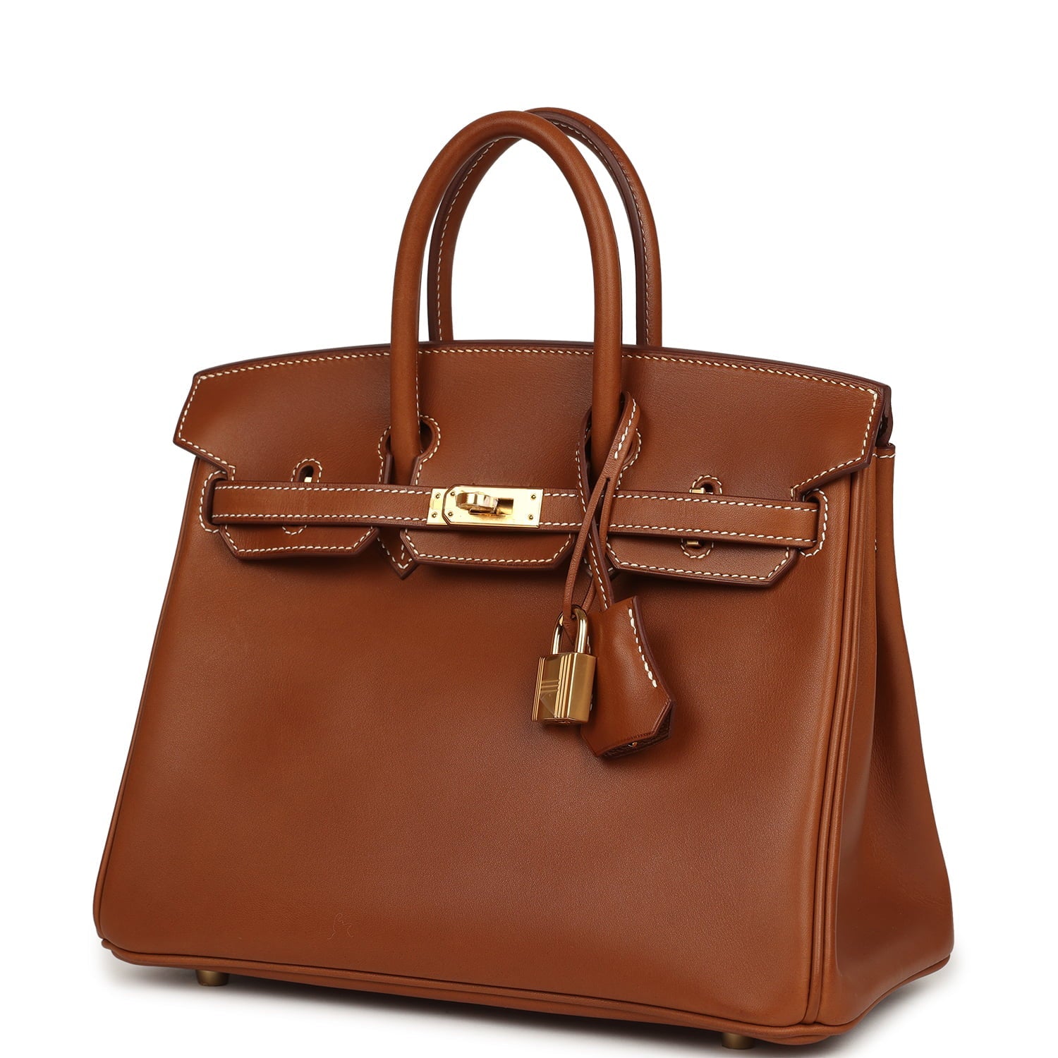Hermes Birkin 25 Fauve Barenia Gold Hardware