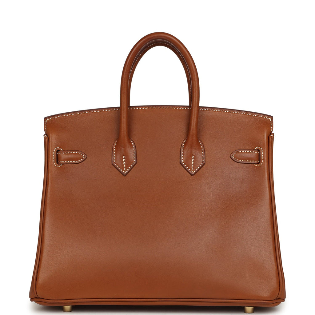 Hermes Birkin 25 Fauve Barenia Gold Hardware