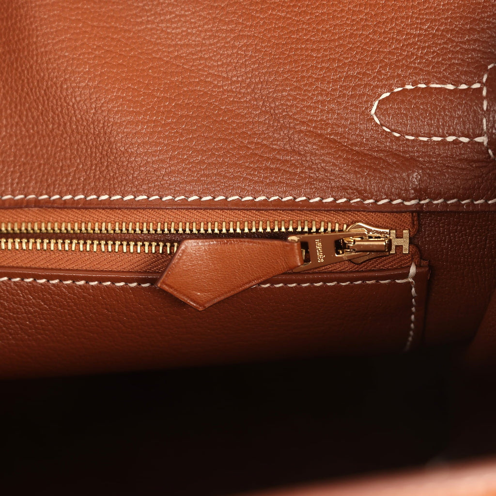 Hermes Birkin 25 Fauve Barenia Gold Hardware