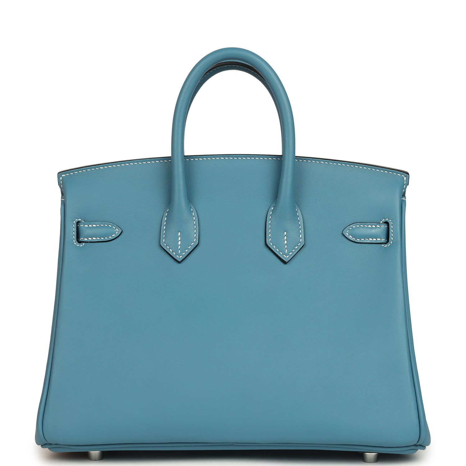 Hermes Birkin 25 Blue Jean Swift Palladium Hardware