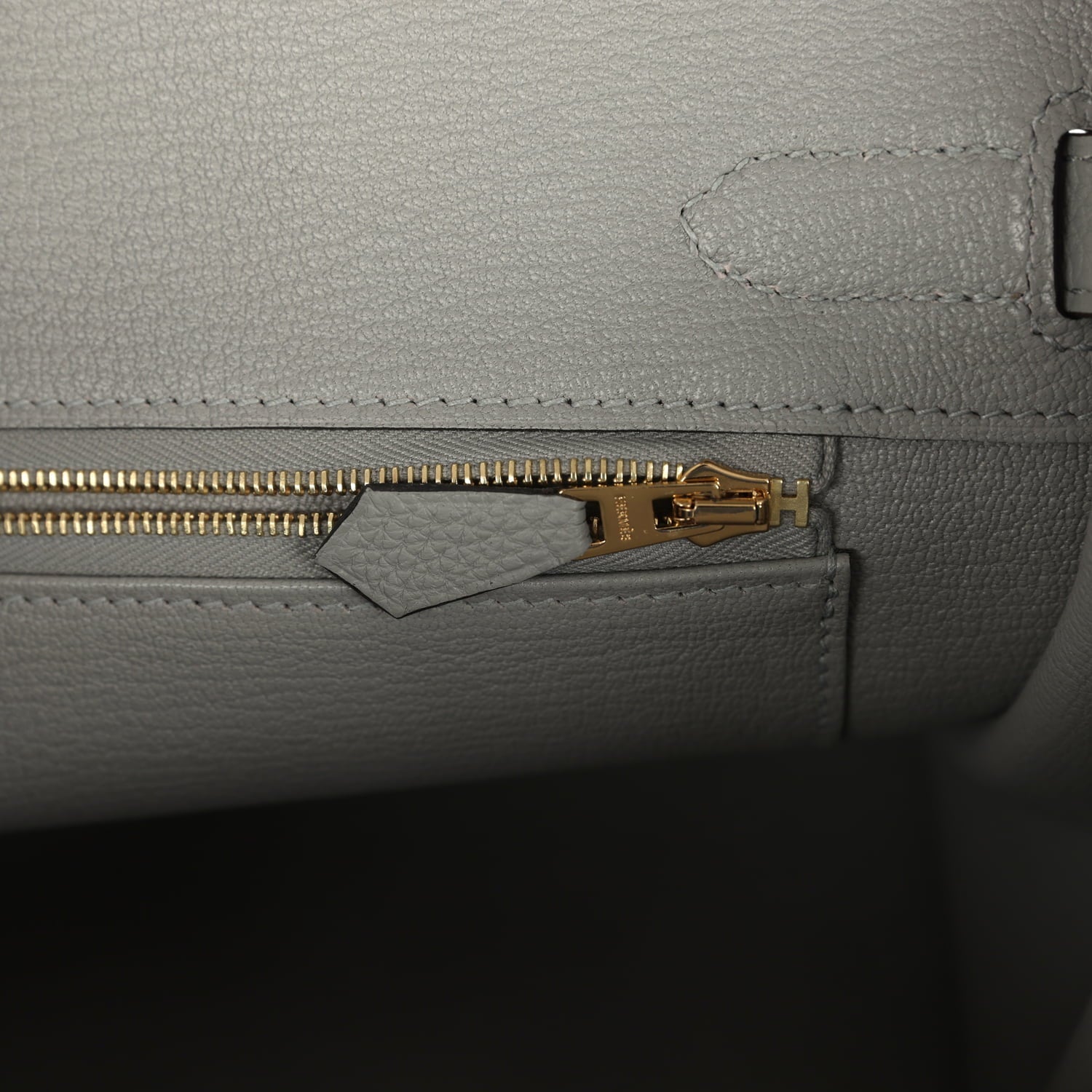 Hermes Birkin 30 Gris Mouette Togo Gold Hardware