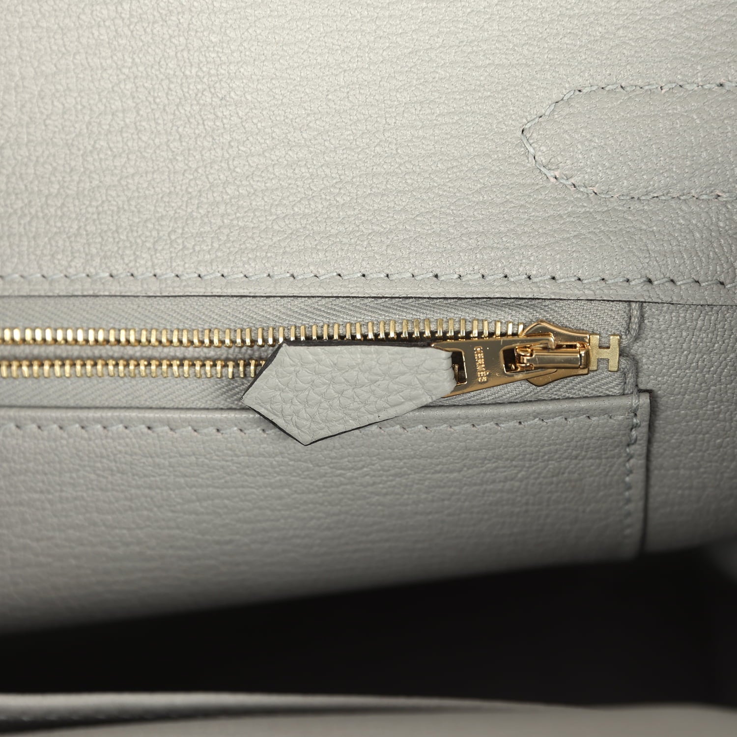 Hermes Birkin 30 Gris Mouette Togo Gold Hardware