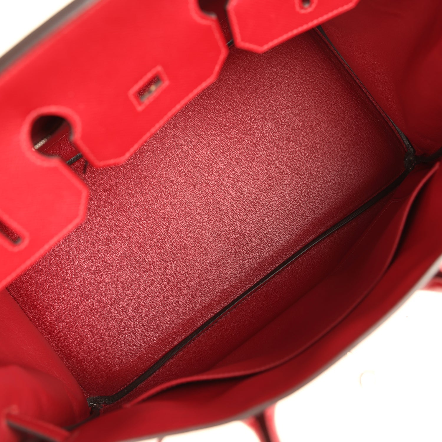 Pre-owned Hermes Birkin 35 Rouge Grenat Epsom Palladium Hardware