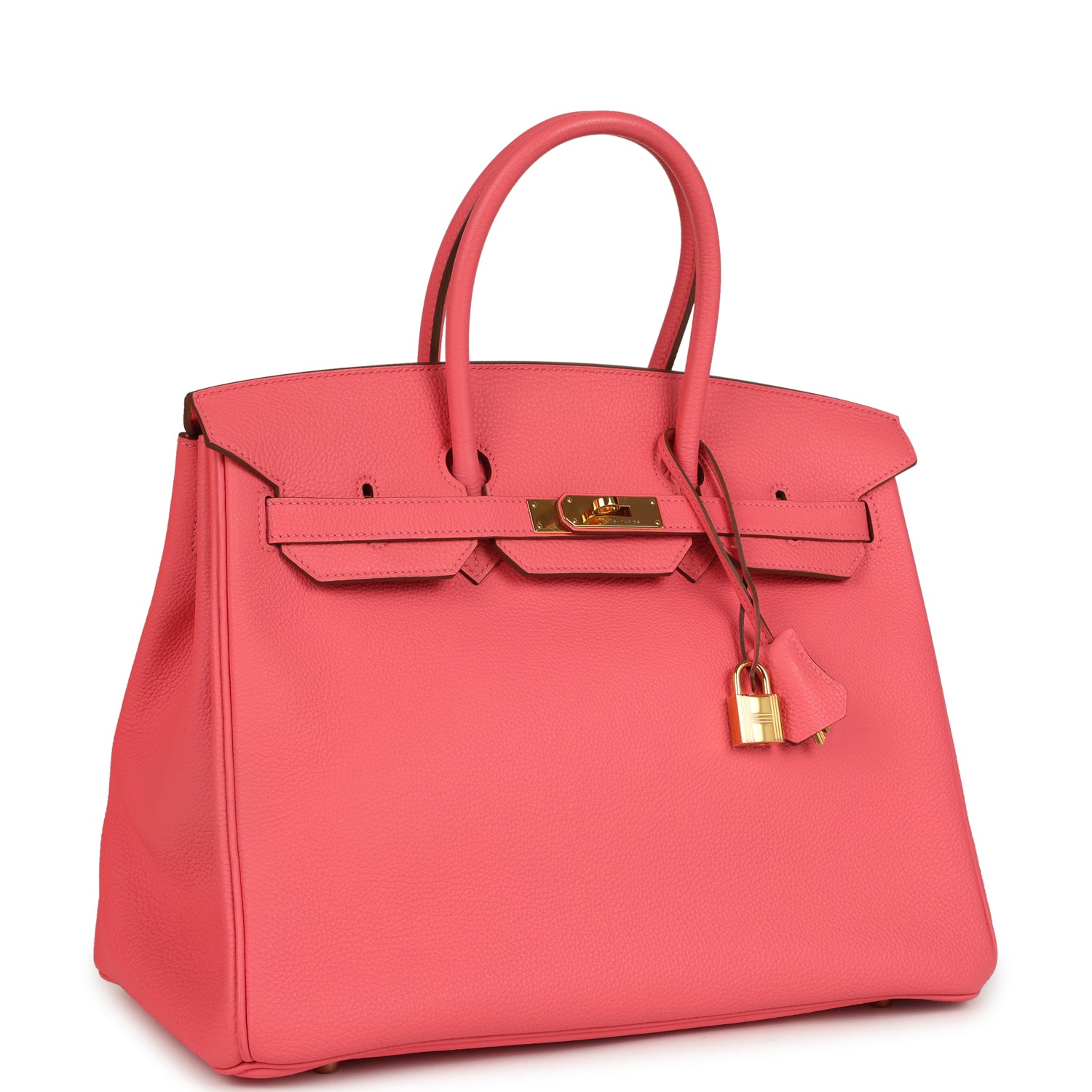 Pre-owned Hermes Birkin 35 Rose Lipstick Togo Gold Hardware