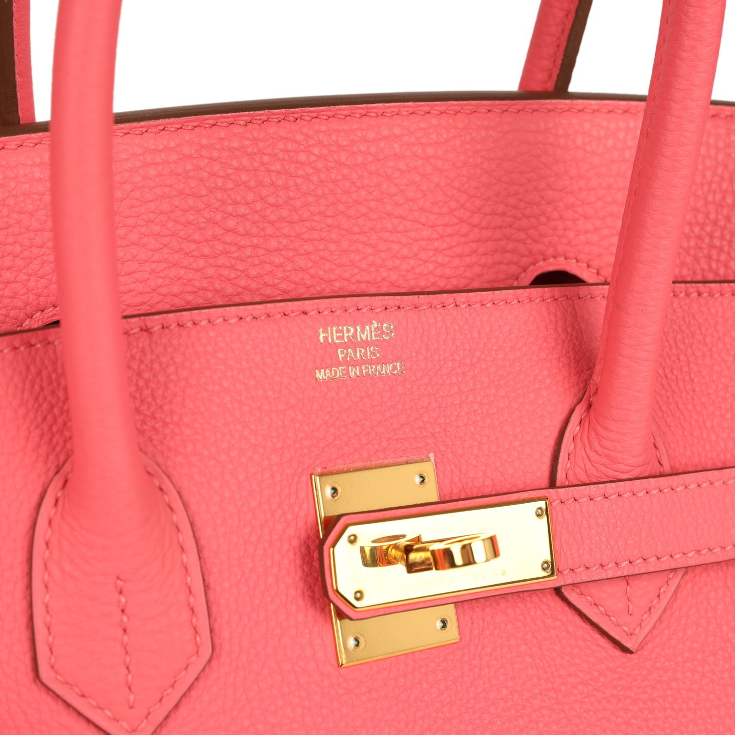 Pre-owned Hermes Birkin 35 Rose Lipstick Togo Gold Hardware