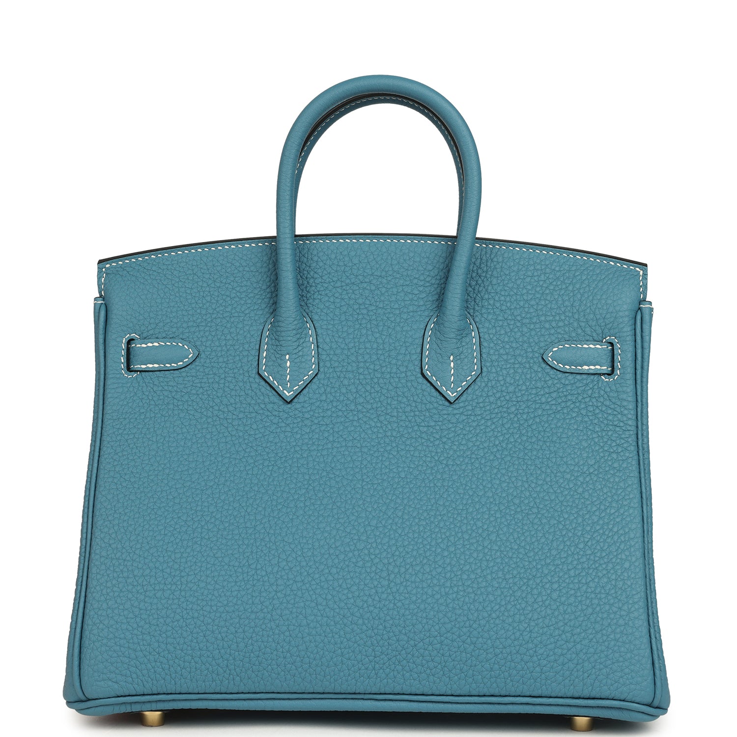 Hermes Birkin 25 Blue Jean Togo Gold Hardware
