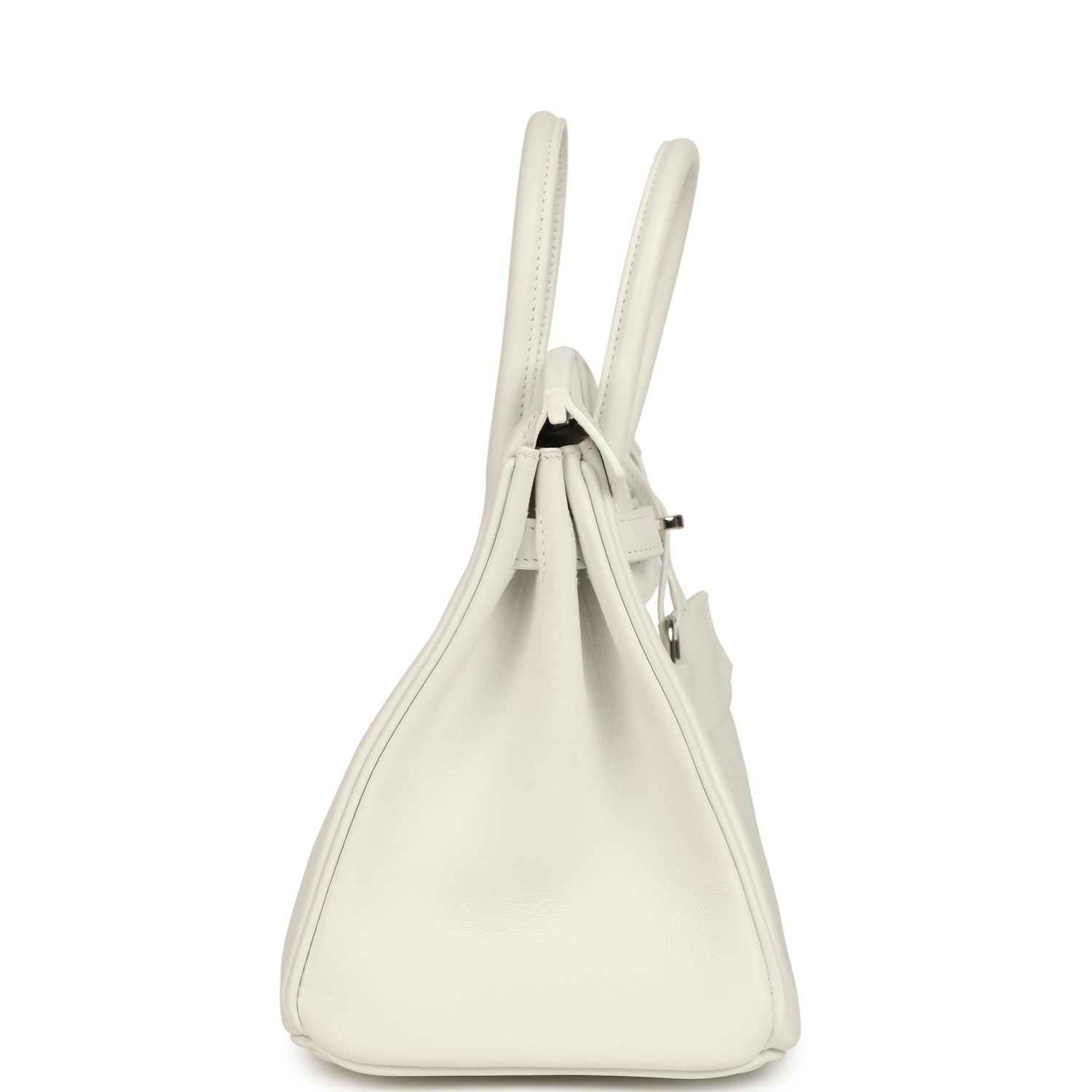 Hermes Birkin 25 New White Swift Palladium Hardware