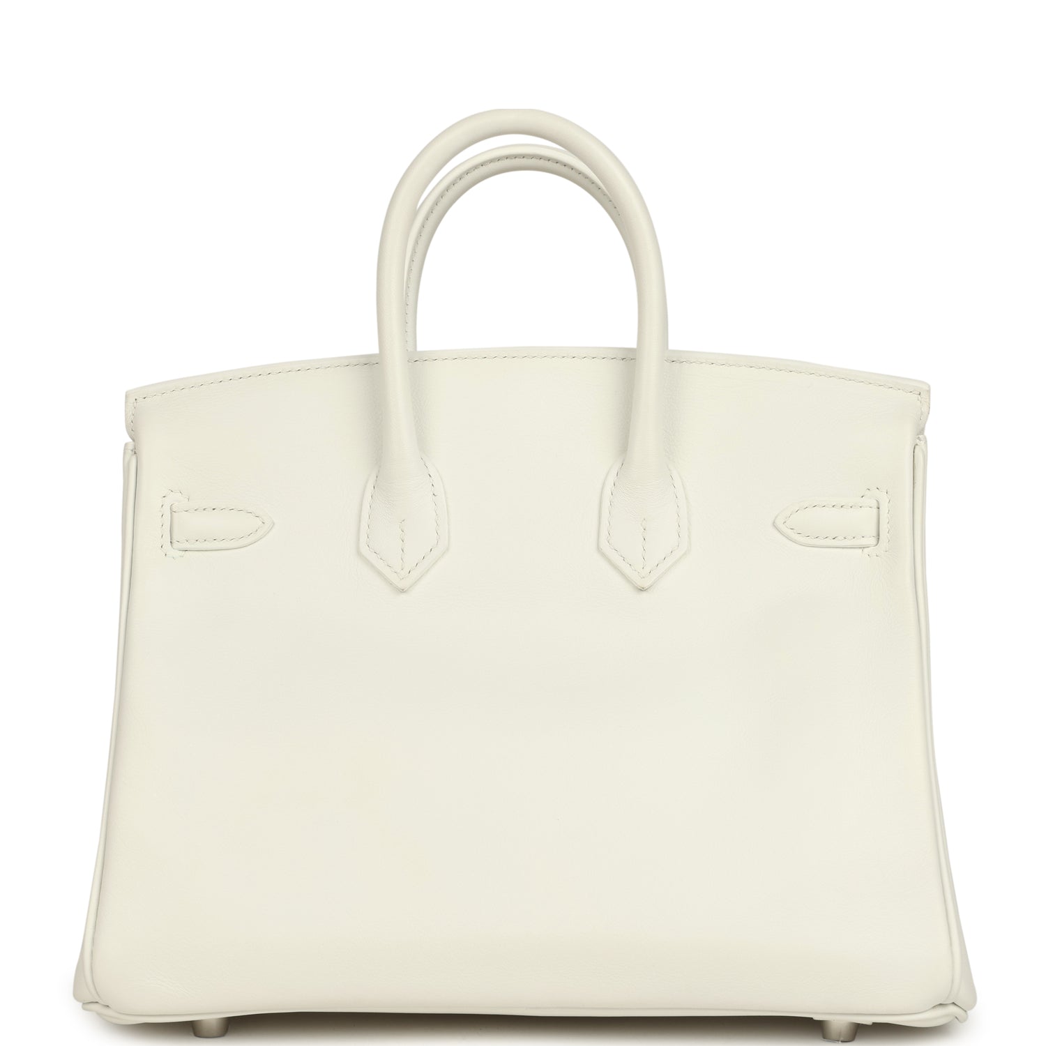 Hermes Birkin 25 New White Swift Palladium Hardware