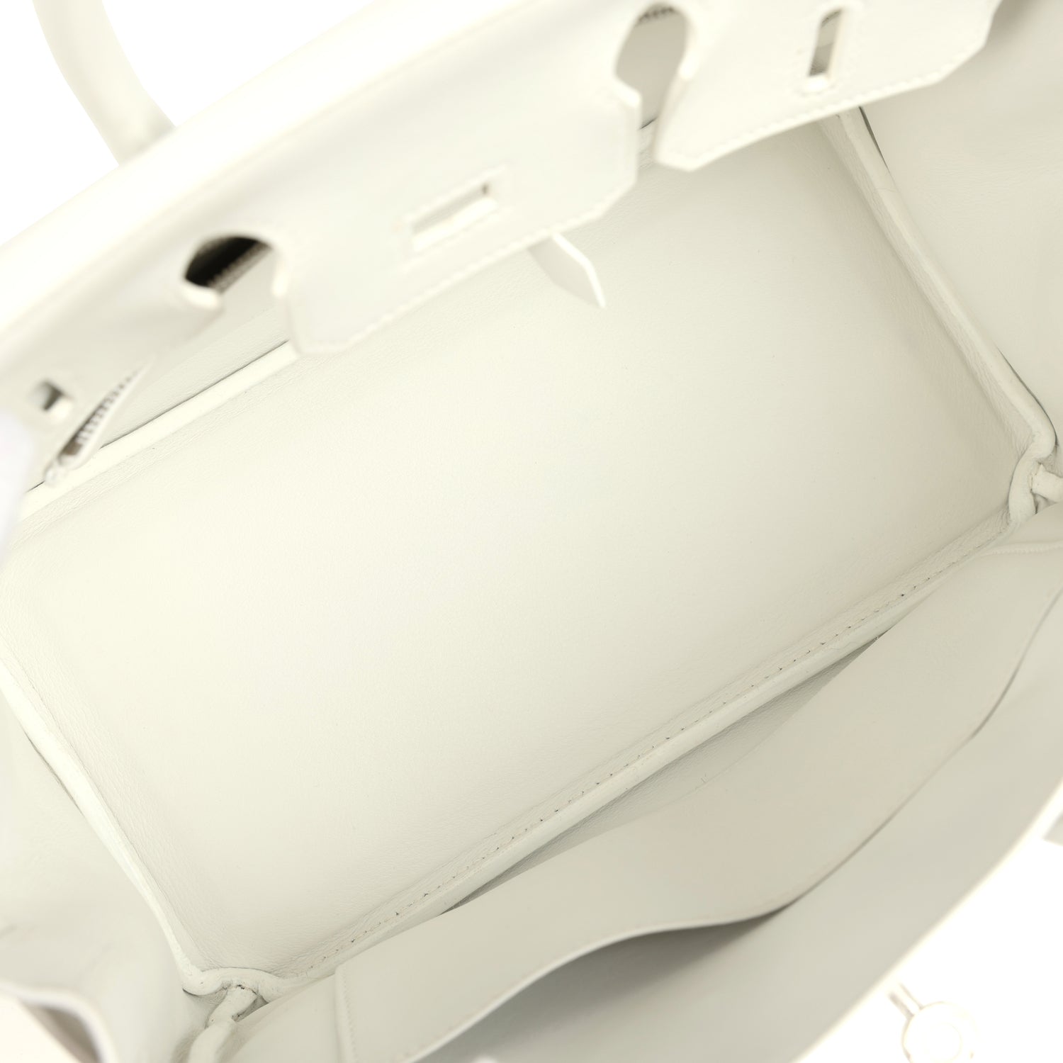 Hermes Birkin 25 New White Swift Palladium Hardware