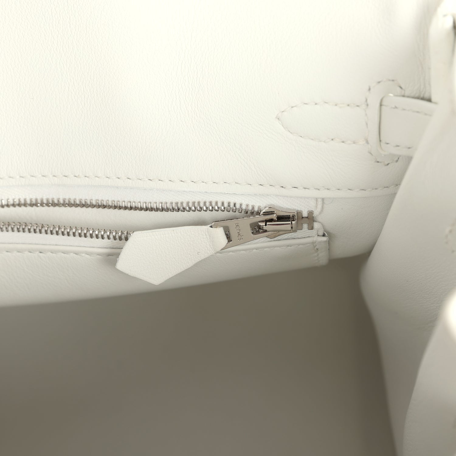 Hermes Birkin 25 New White Swift Palladium Hardware