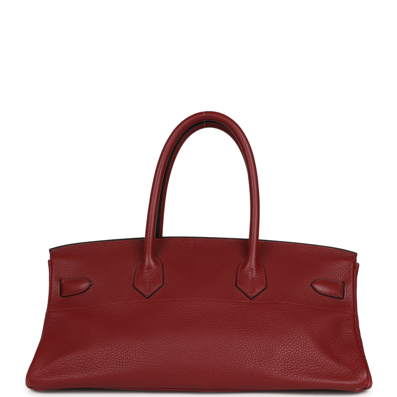 Vintage Hermes Shoulder Birkin 42 JPG Rouge H Clemence Palladium Hardware