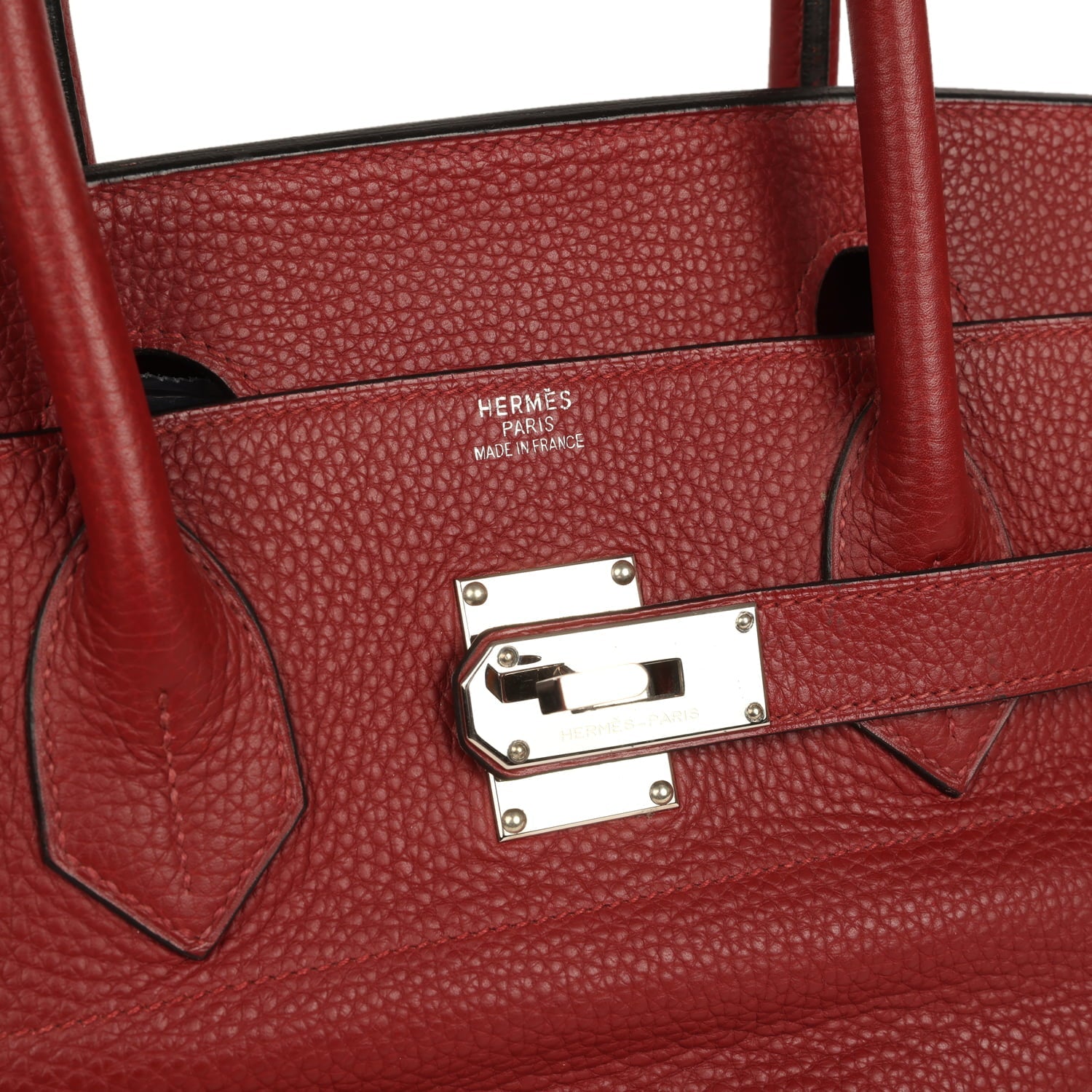 Vintage Hermes Shoulder Birkin 42 JPG Rouge H Clemence Palladium Hardware
