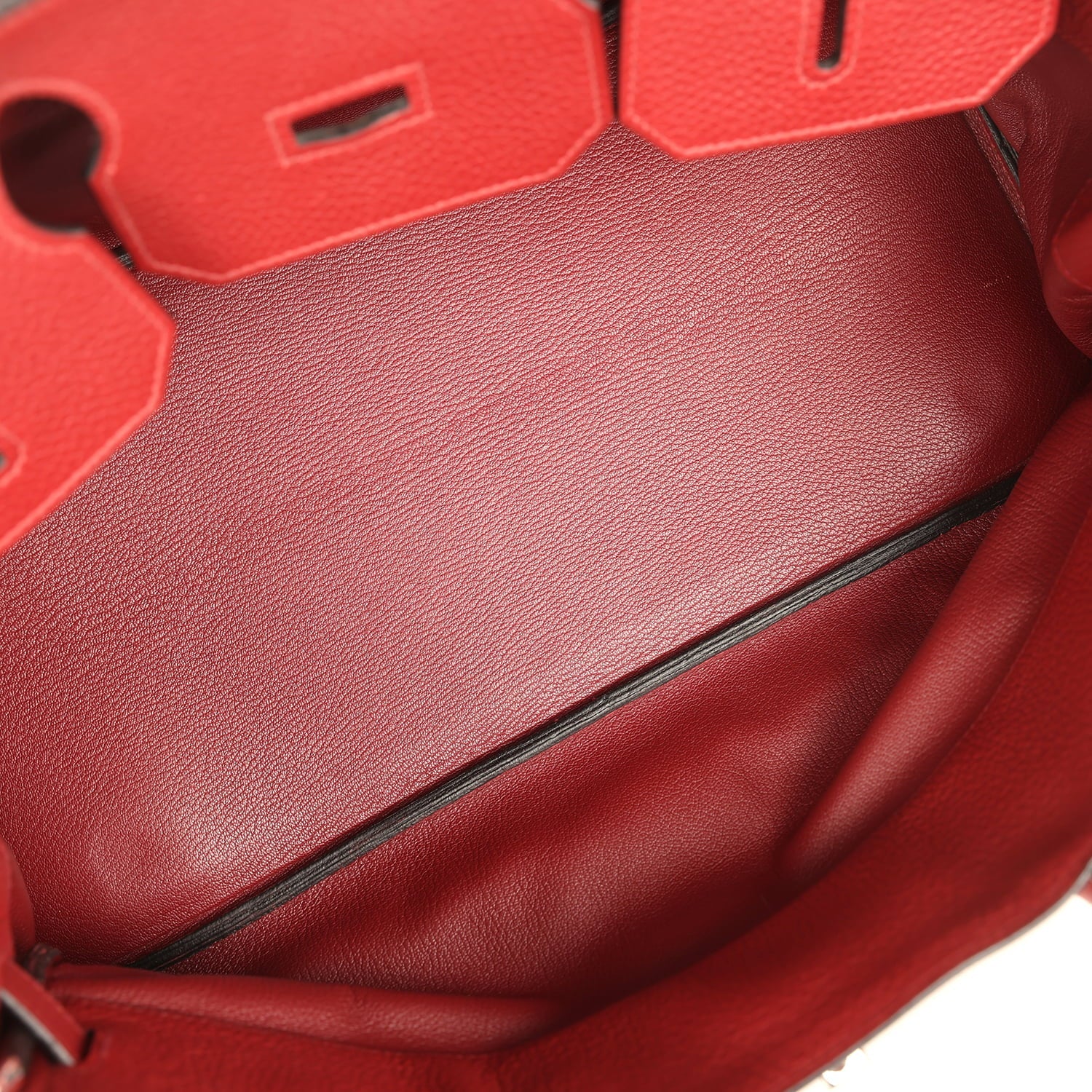 Vintage Hermes Shoulder Birkin 42 JPG Rouge H Clemence Palladium Hardware