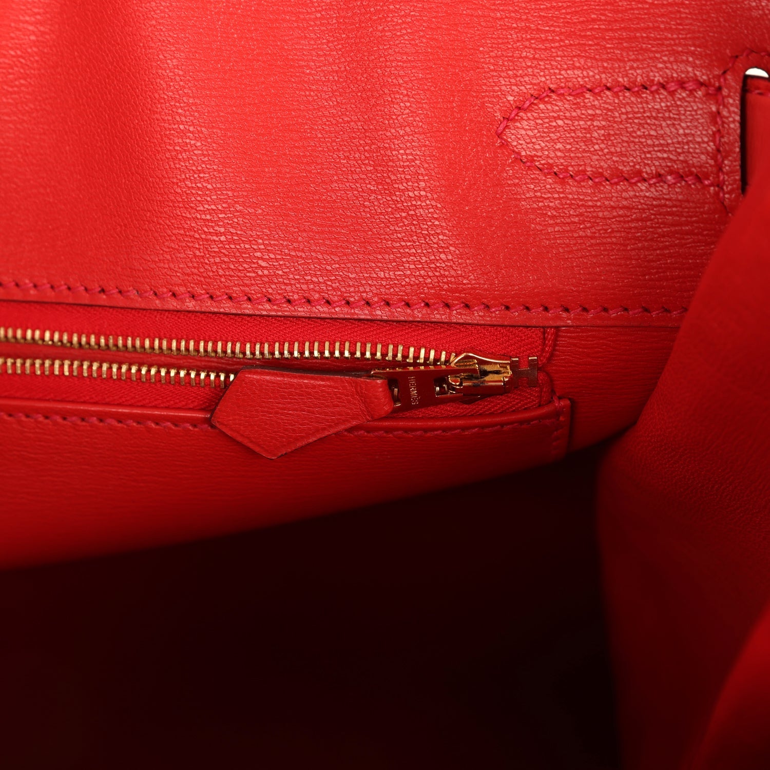 Pre-owned Hermes Birkin 35 Geranium Matte Alligator Gold Hardware