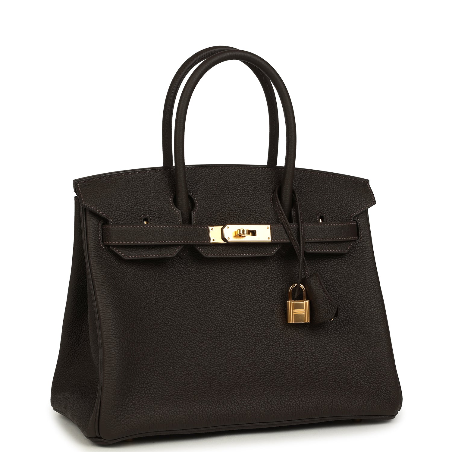 Hermes Birkin 30 Bai Brun Togo Gold Hardware
