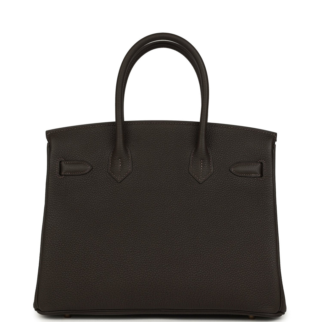 Hermes Birkin 30 Bai Brun Togo Gold Hardware