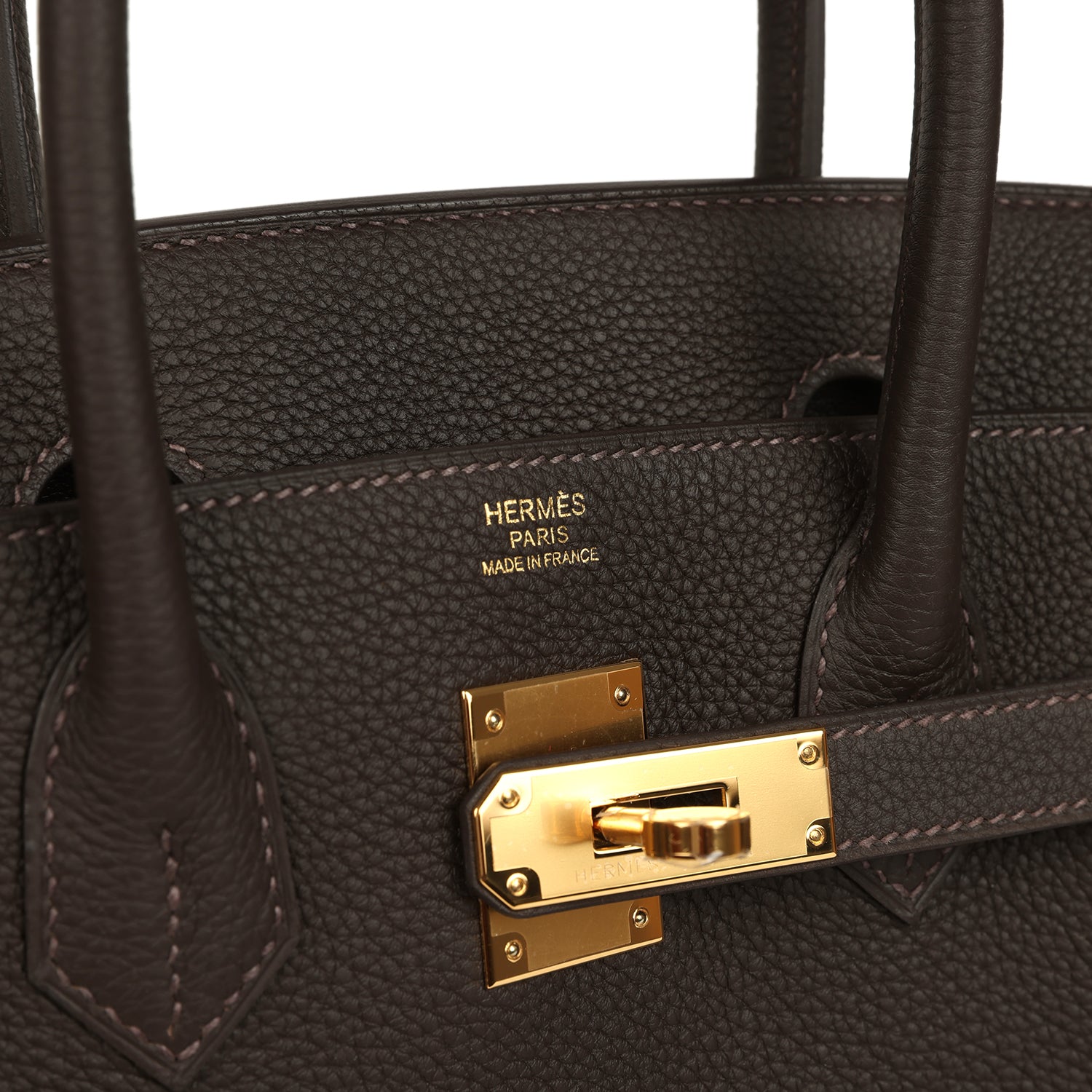 Hermes Birkin 30 Bai Brun Togo Gold Hardware